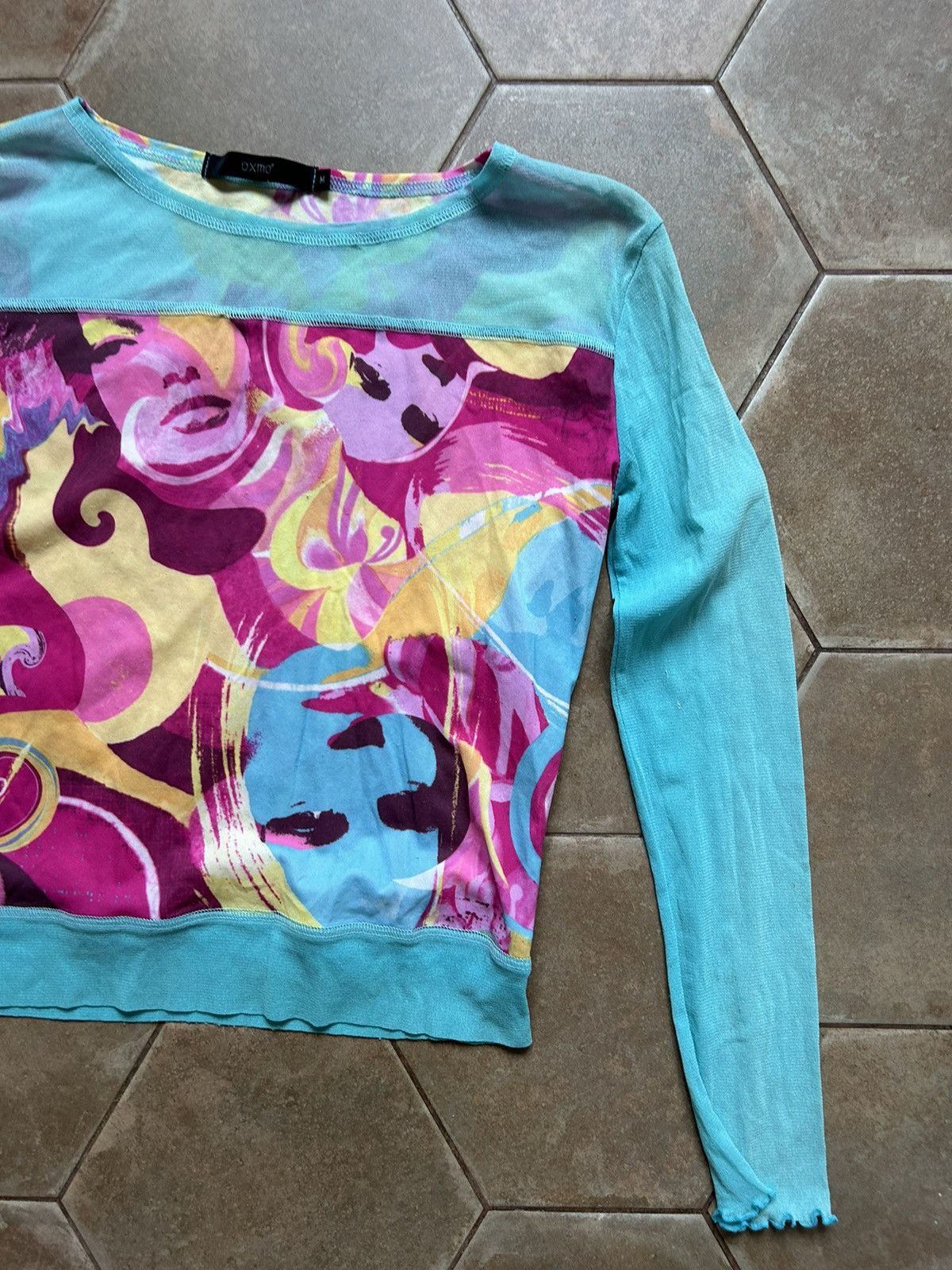 Other Abstract Jean Paul Gaultier Style Mesh Top Long Sleeve Tee Size M / US 6-8 / IT 42-44 - 3 Thumbnail