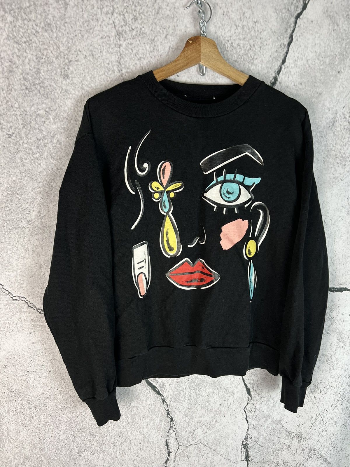 Boutique Moschino Moschino Boutique art abstract sweatshirt designer luxury Size S / US 4 / IT 40 - 1 Thumbnail