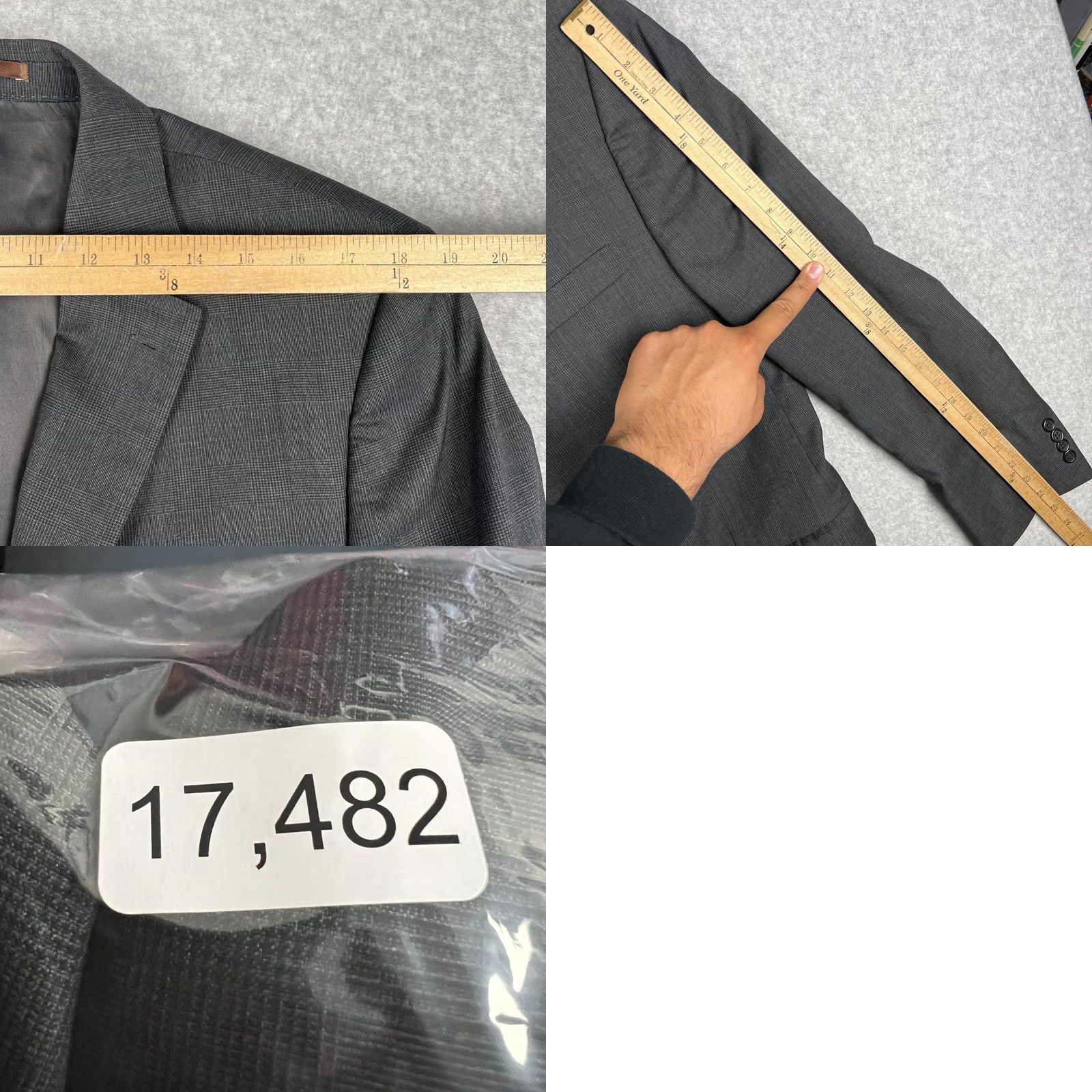 Peter Millar Peter Millar Golf Sport Coat Blazer 42R Mens Grey Wool Suit Jacket Two Button Size 42R - 8 Thumbnail