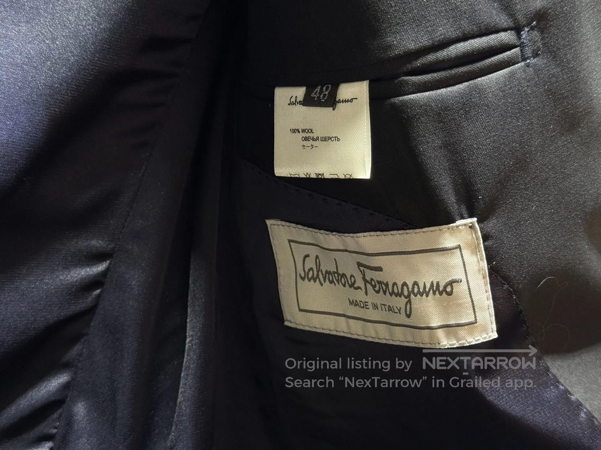 Salvatore Ferragamo Ferragamo Men's Wool Suit Jacket. Size US M / EU 48-50 / 2 - 6 Thumbnail