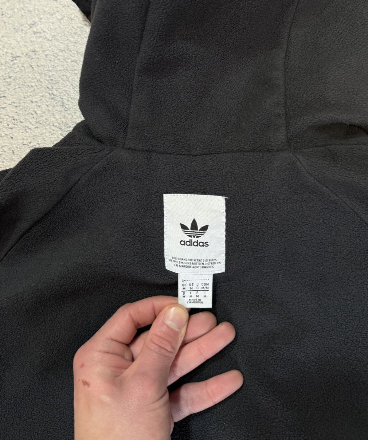Adidas Adidas Originals Outline Anorak Jacket Black Men M Hooded Size US M / EU 48-50 / 2 - 7 Thumbnail