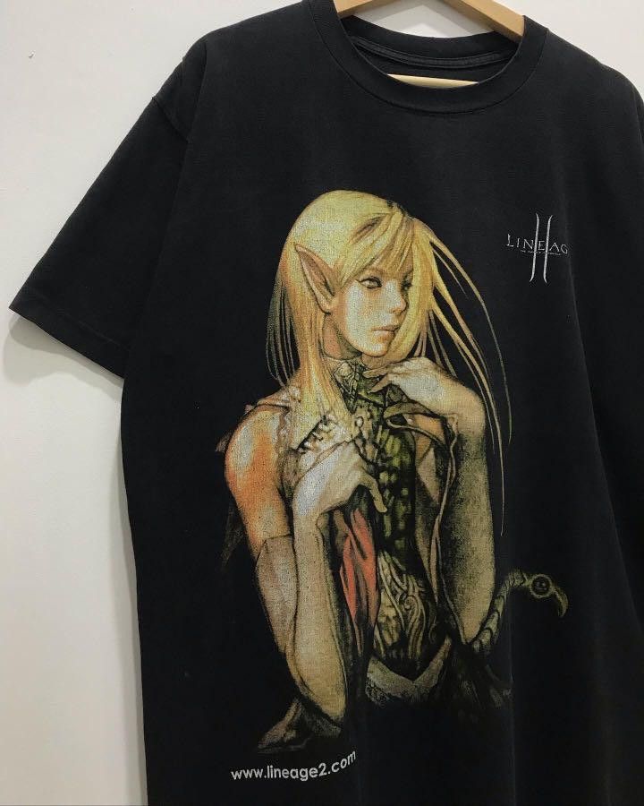 Japanese Brand Vintage Y2k Lineage 2 Tee Size US XL / EU 56 / 4 - 2 Thumbnail