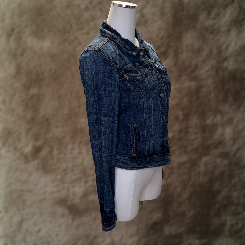 Vintage Pilcro and the Letterpress Denim Jacket Womens Medium Blue Jean Button Front Size 32" / US 10 / IT 46 - 1 Thumbnail