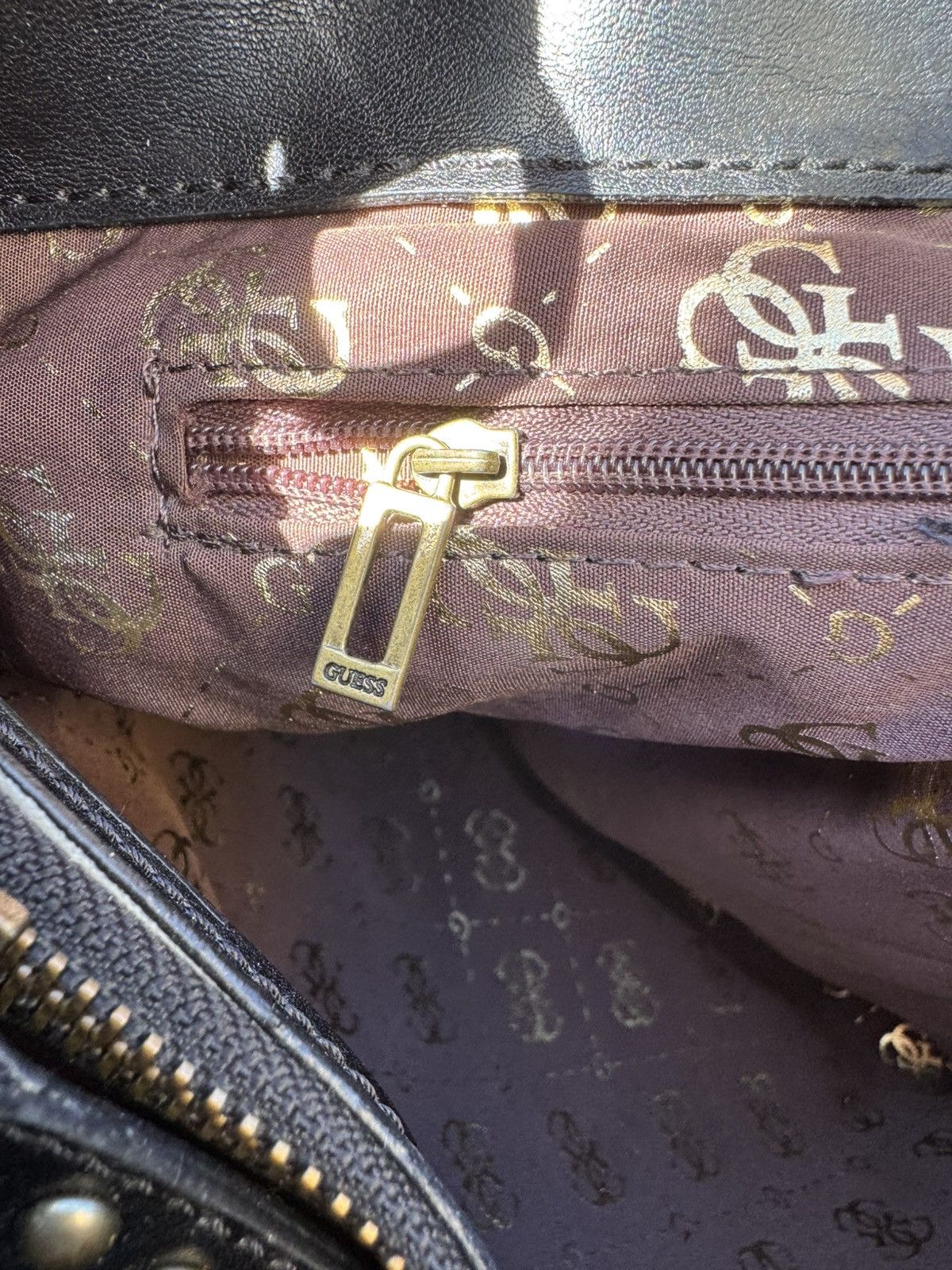 Guess Rare Guess Leather Studded Y2k Shoulder Bag Size ONE SIZE - 14 Thumbnail