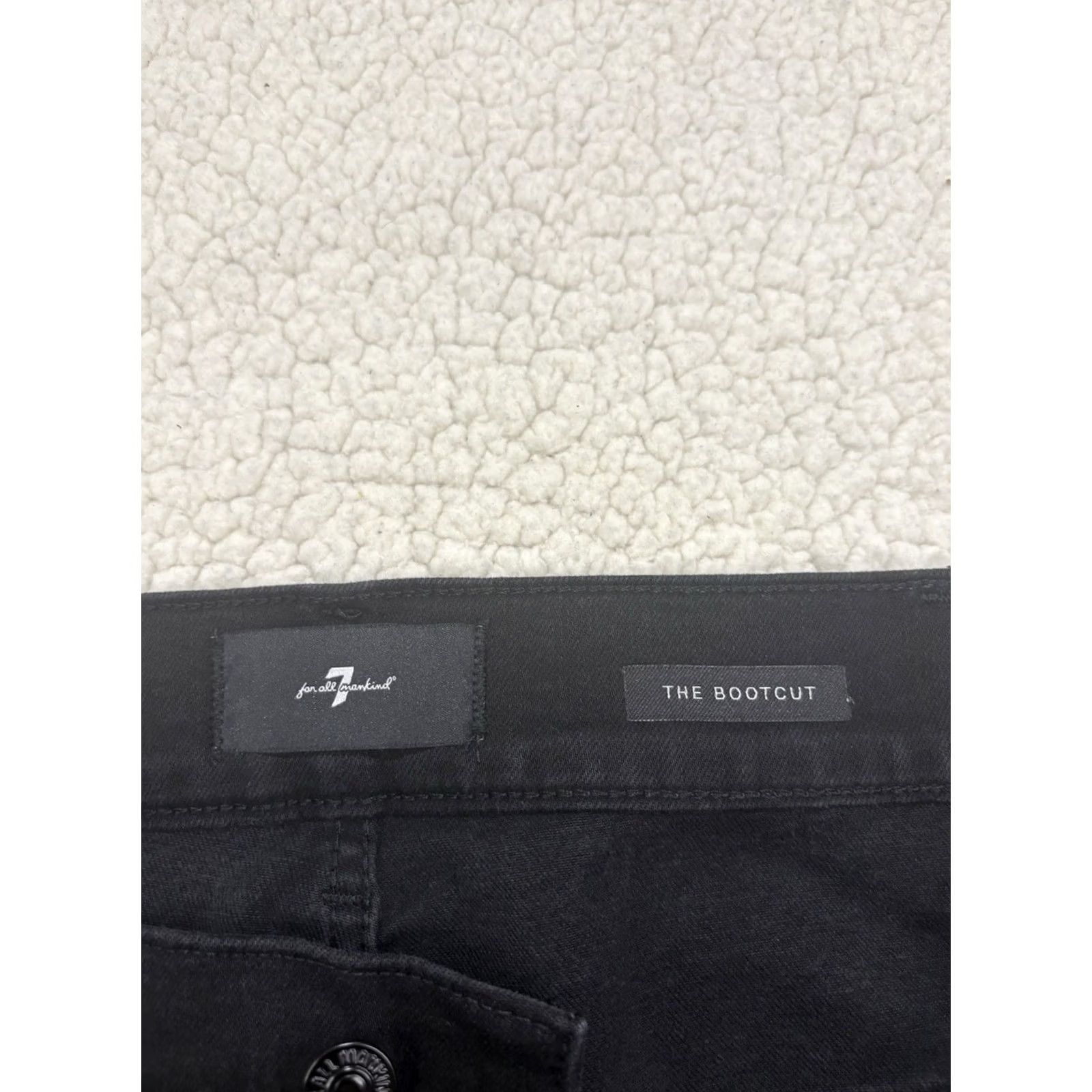 7 For All Mankind 7 for All Mankind Jeans Bootcut Men 38 Black Denim Stretch 5-Pocket Inseam 35 Regular Top Bootcut Logo Zipper Button Cotton Blend Casual N/A Size US 38 / EU 54 - 3 Thumbnail