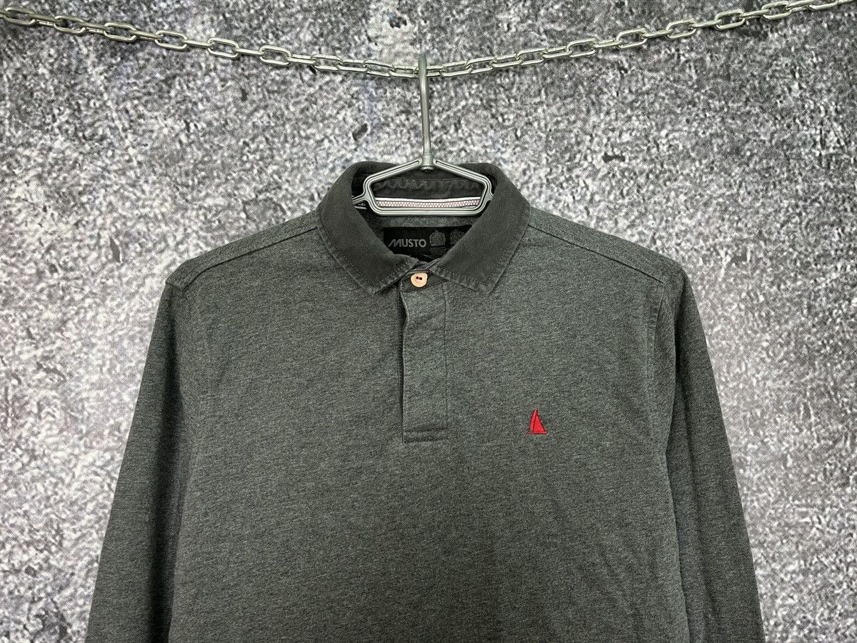 Musto Men’s Musto Long Sleeve Polo Shirt Rugby Style Gray Size M Size US M / EU 48-50 / 2 - 2 Thumbnail