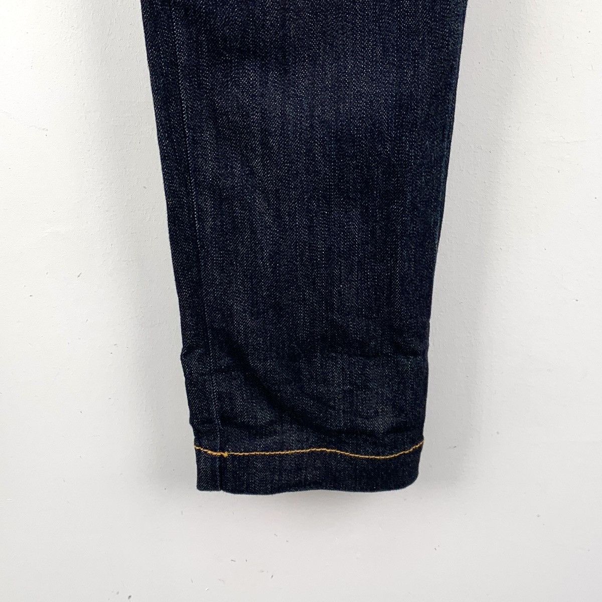 Loewe Loewe Logo Leather Patch Cotton Denim Casual Pants K26WX Size 26" / US 2 / IT 38 - 4 Thumbnail