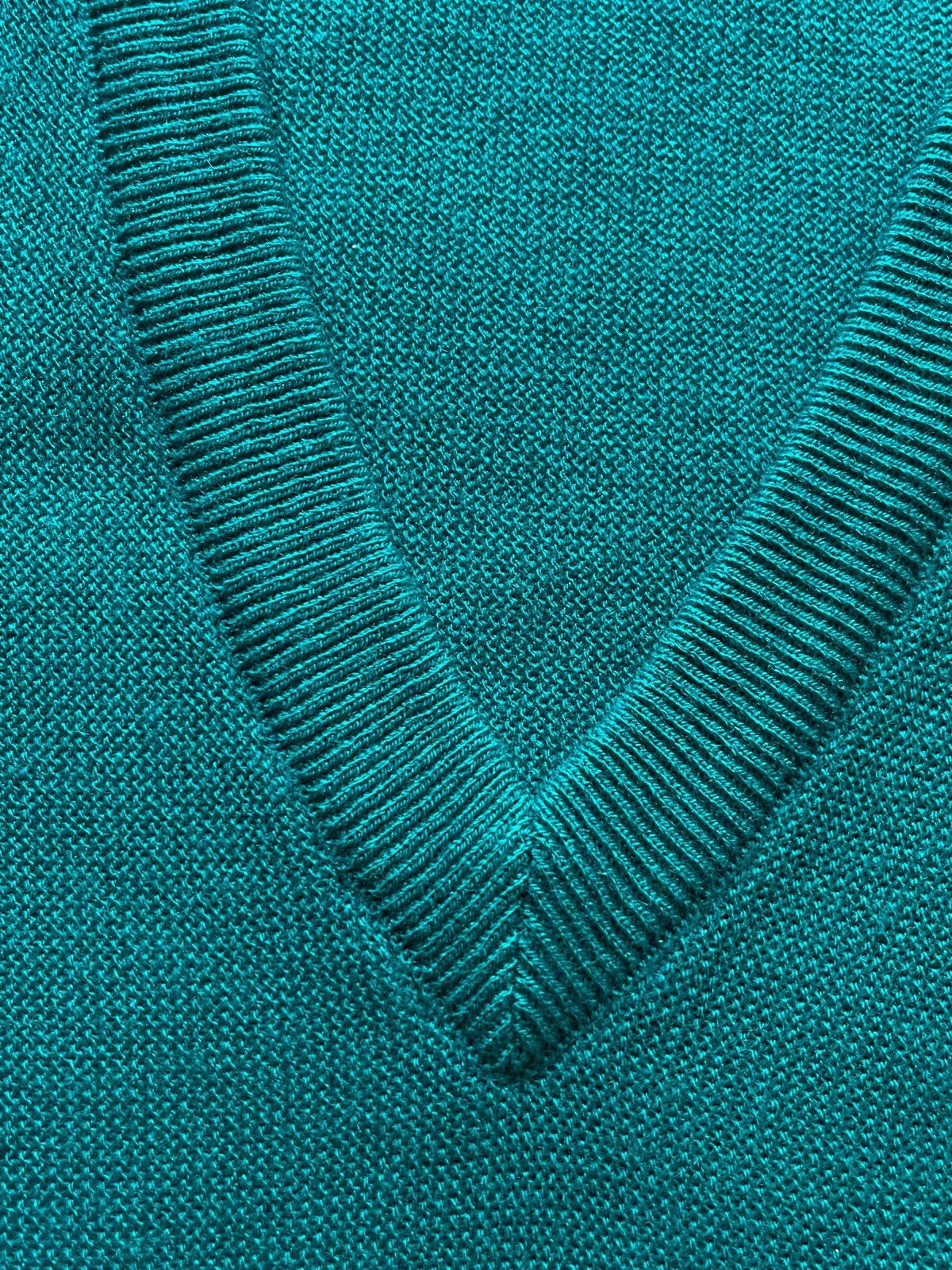 Lacoste Lacoste Vintage 90s Deadstock V Neck Aqua Blue Sweater Size US L / EU 52-54 / 3 - 7 Thumbnail