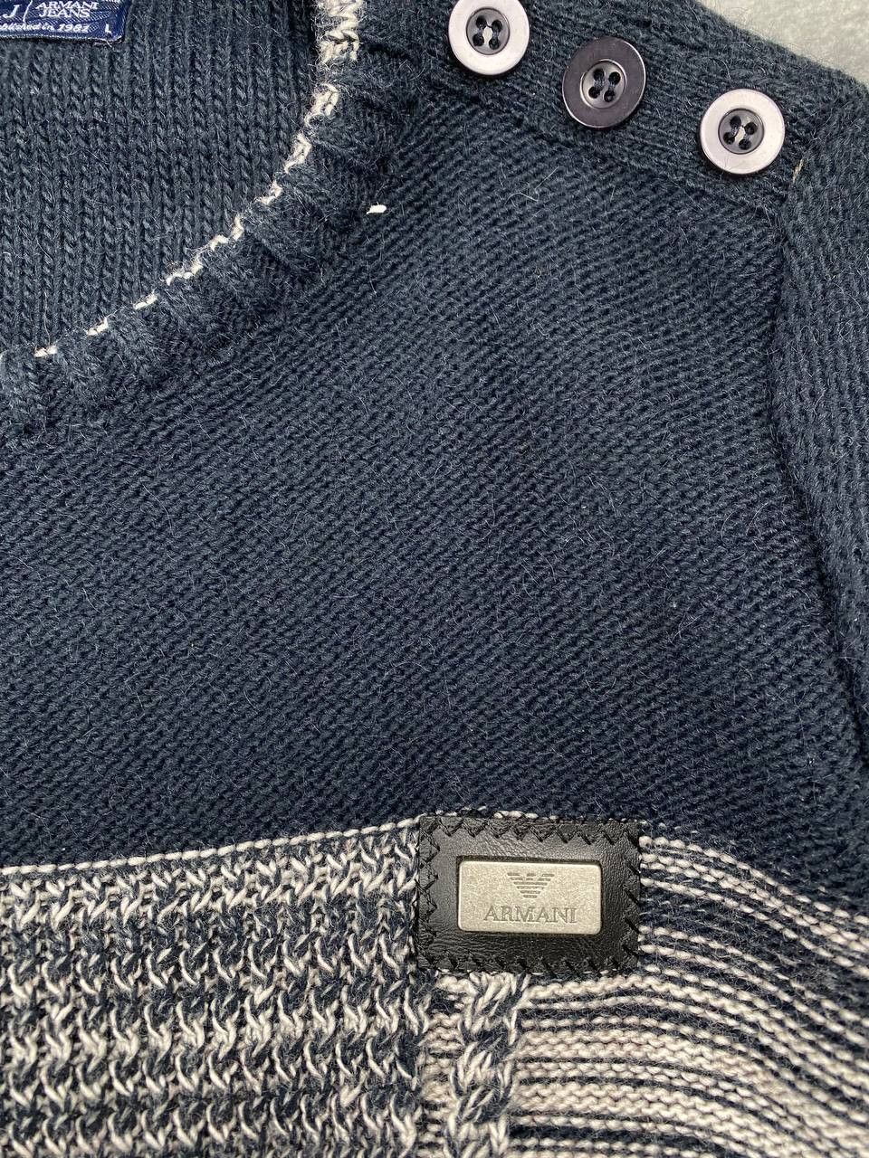 Armani Armani Jeans Metal Logo Knit Sweater Size US L / EU 52-54 / 3 - 3 Thumbnail