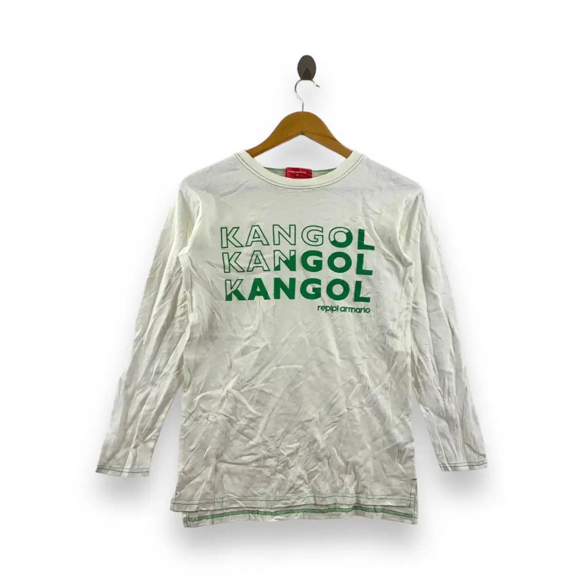 Kangol KANGOL x REPIPI ARMARIO Collaboration Multi Logo Tee Shirt Size XS / US 0-2 / IT 36-38 - 4 Thumbnail