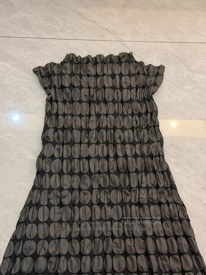 Issey Miyake Issey Miyake Gray Dress Size L / US 10 / IT 46 - 2 Thumbnail