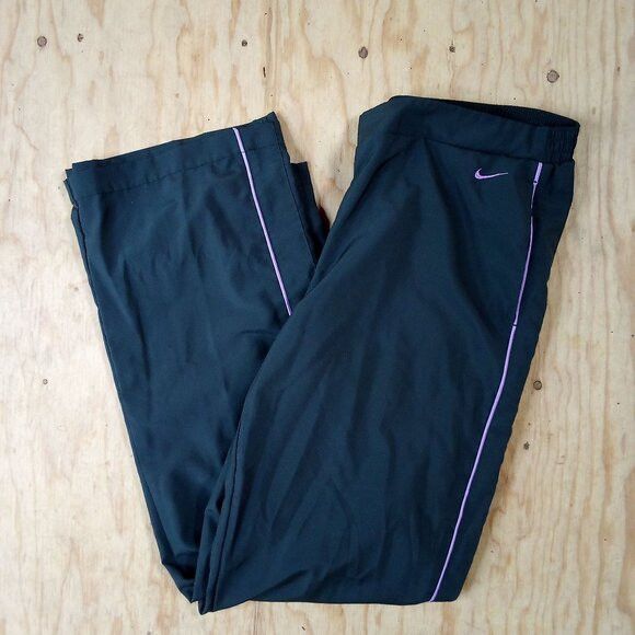 Nike × Vintage Vintage Y2K Nike Striped Wind Pants Joggers Trainers Size 31" - 1 Thumbnail