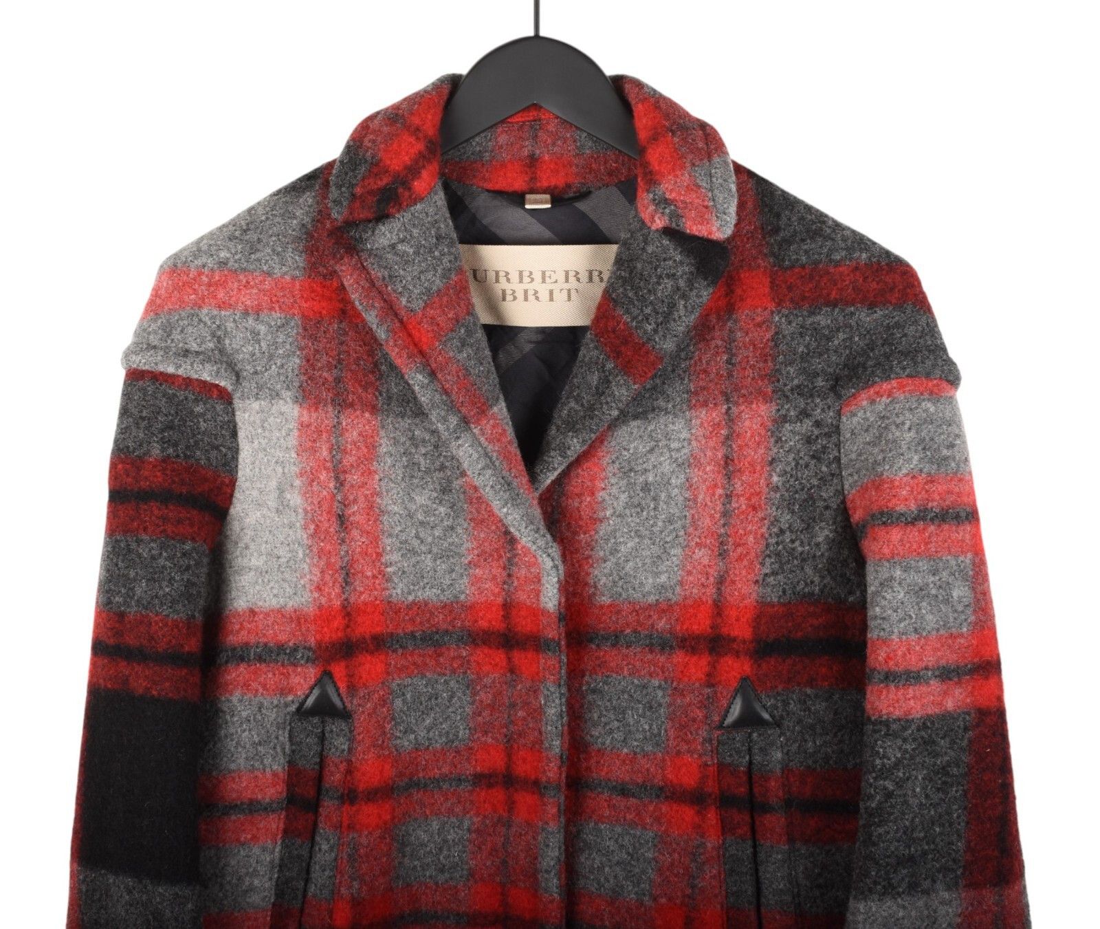 Burberry Original Burberry Brit Women Wool Coat Size UK4 US2 H5392 Size XXS / US 00 / IT 34 - 2 Thumbnail
