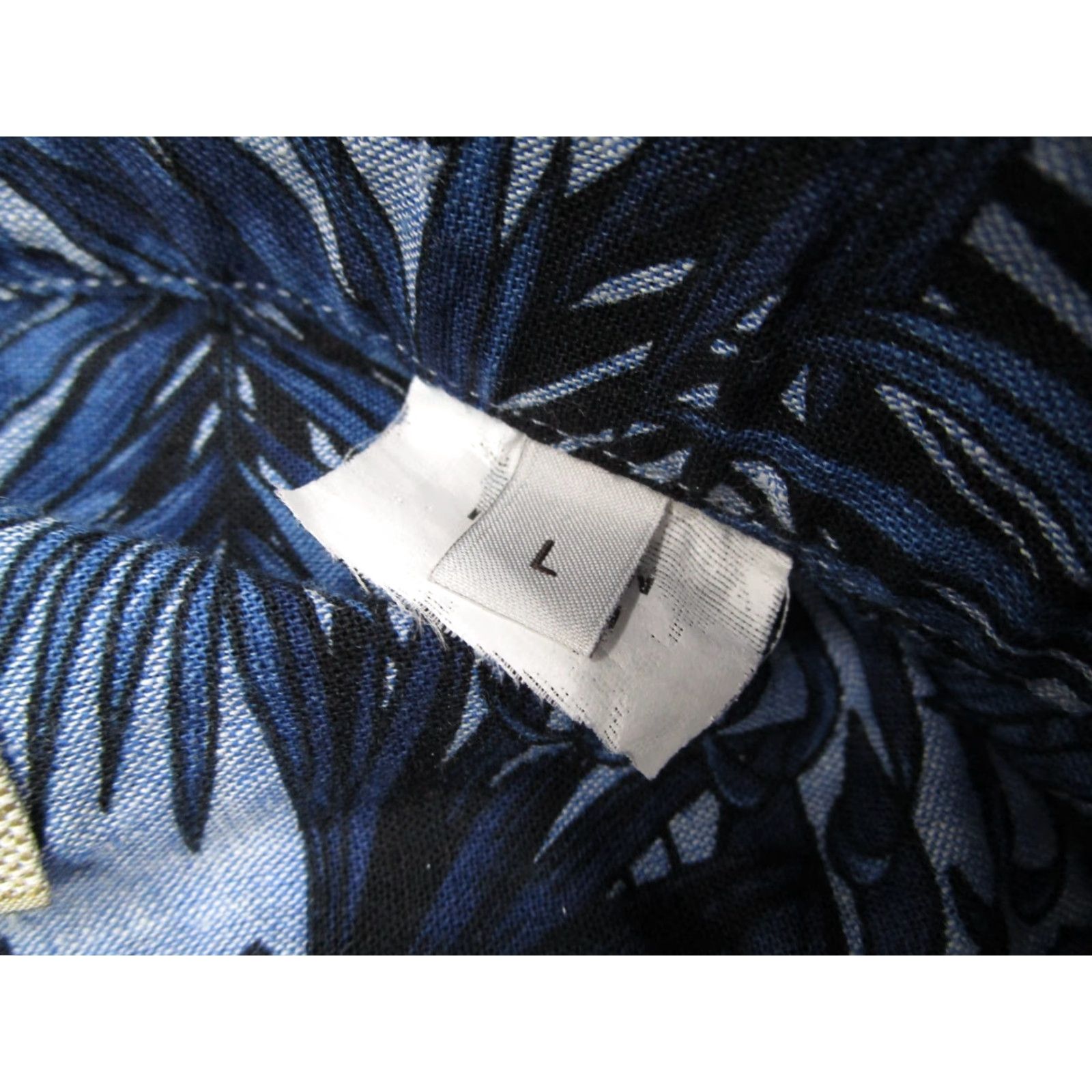 Vintage Ordean Shirt Mens Large Blue Floral Linen Blend Button Up Short Sleeve Hawaiian Size US L / EU 52-54 / 3 - 4 Thumbnail