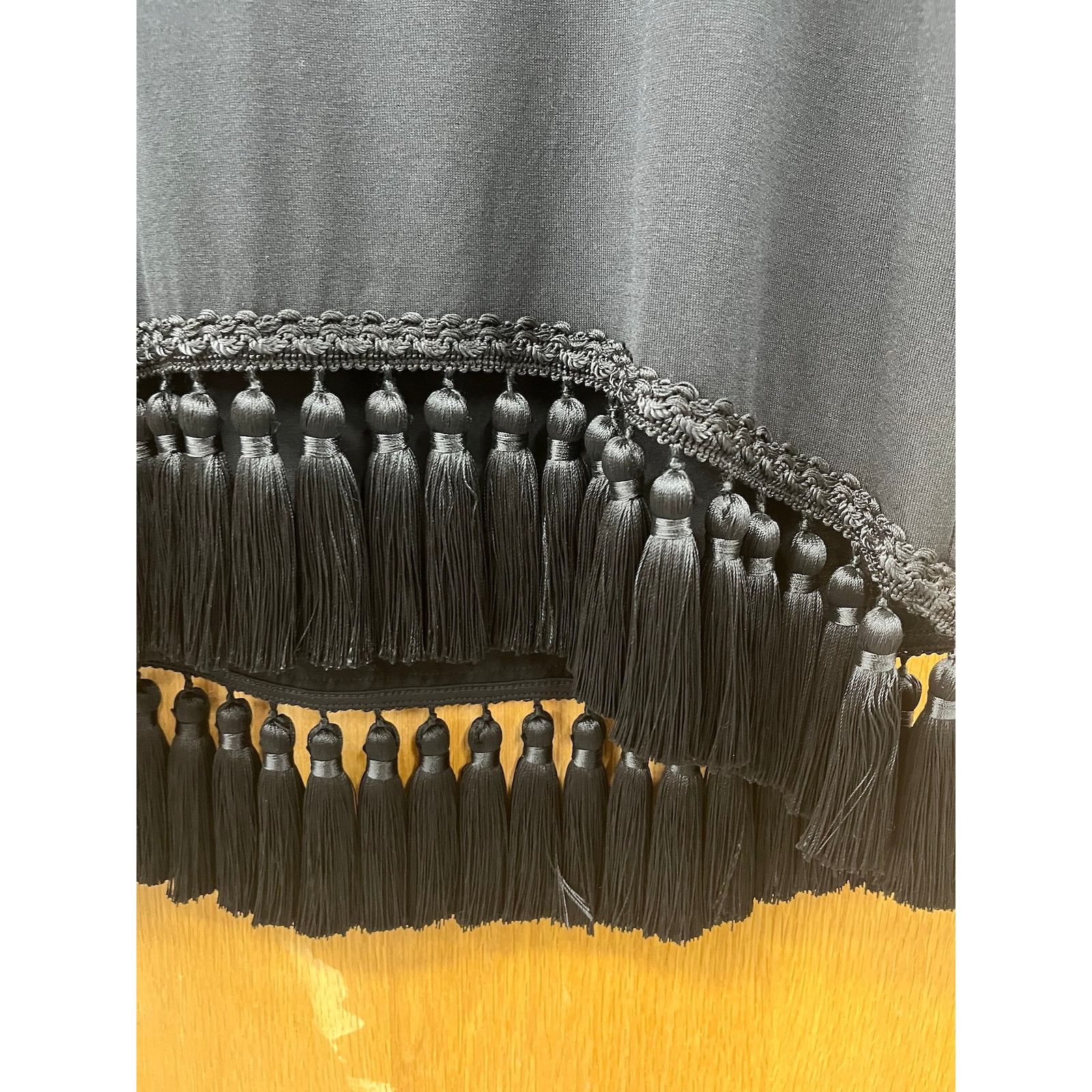 Dolce & Gabbana Dolce & Gabbana Black Tassel Trimmings Jersey T-Shirt IT 38 Size XS / US 0-2 / IT 36-38 - 9 Thumbnail