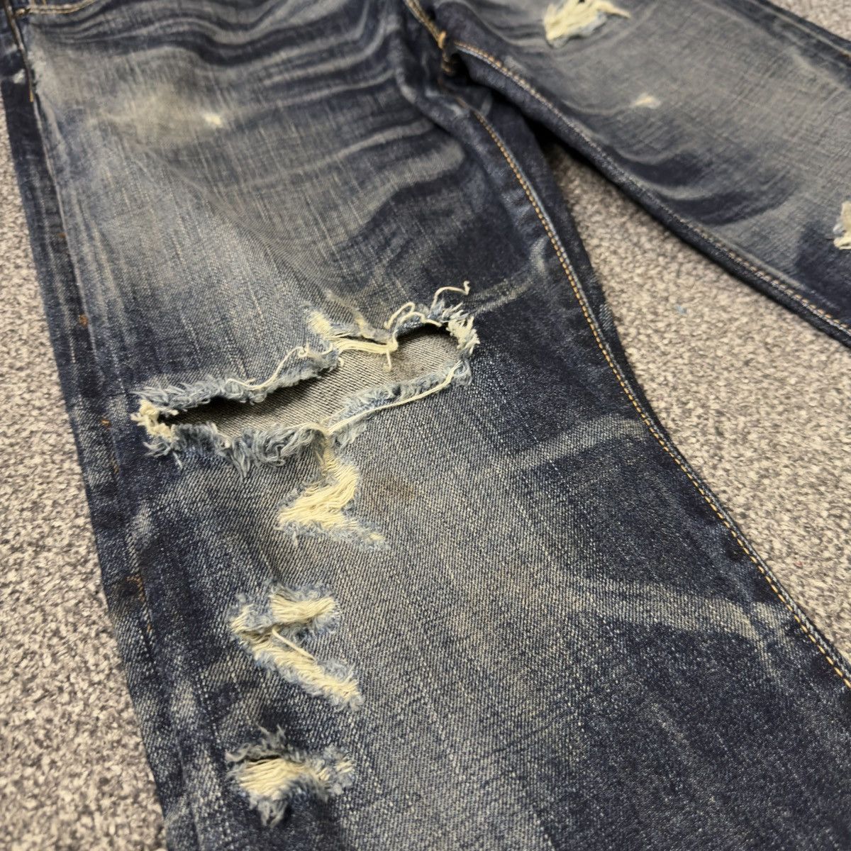 Japanese Brand 🔥🇯🇵 Back Number Limited Edition Denim Size US 33 - 7 Thumbnail