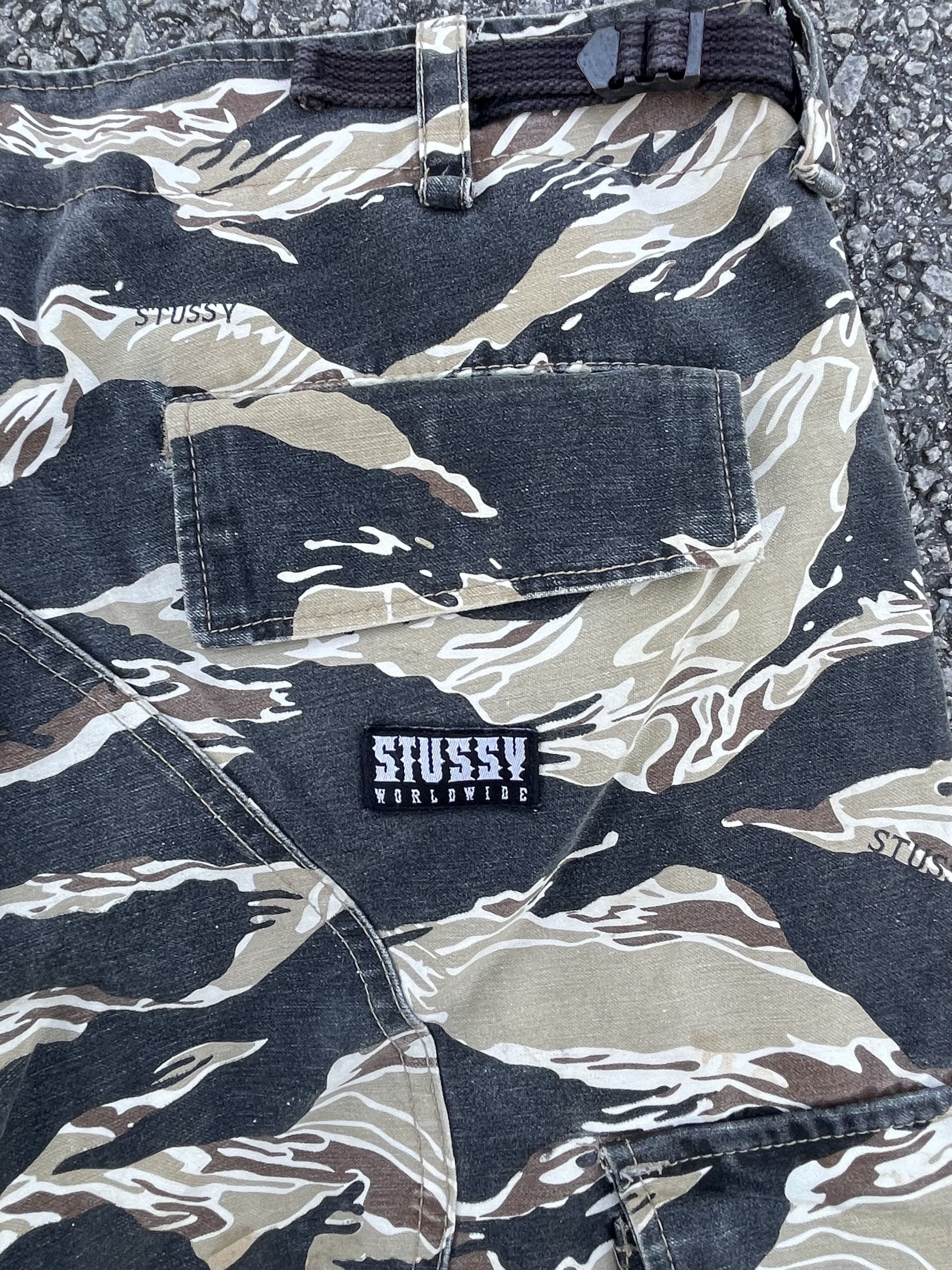 Stussy Stussy Tiger Stripe Camo Cargo Kendrick Lamar Size US 33 - 16 Thumbnail