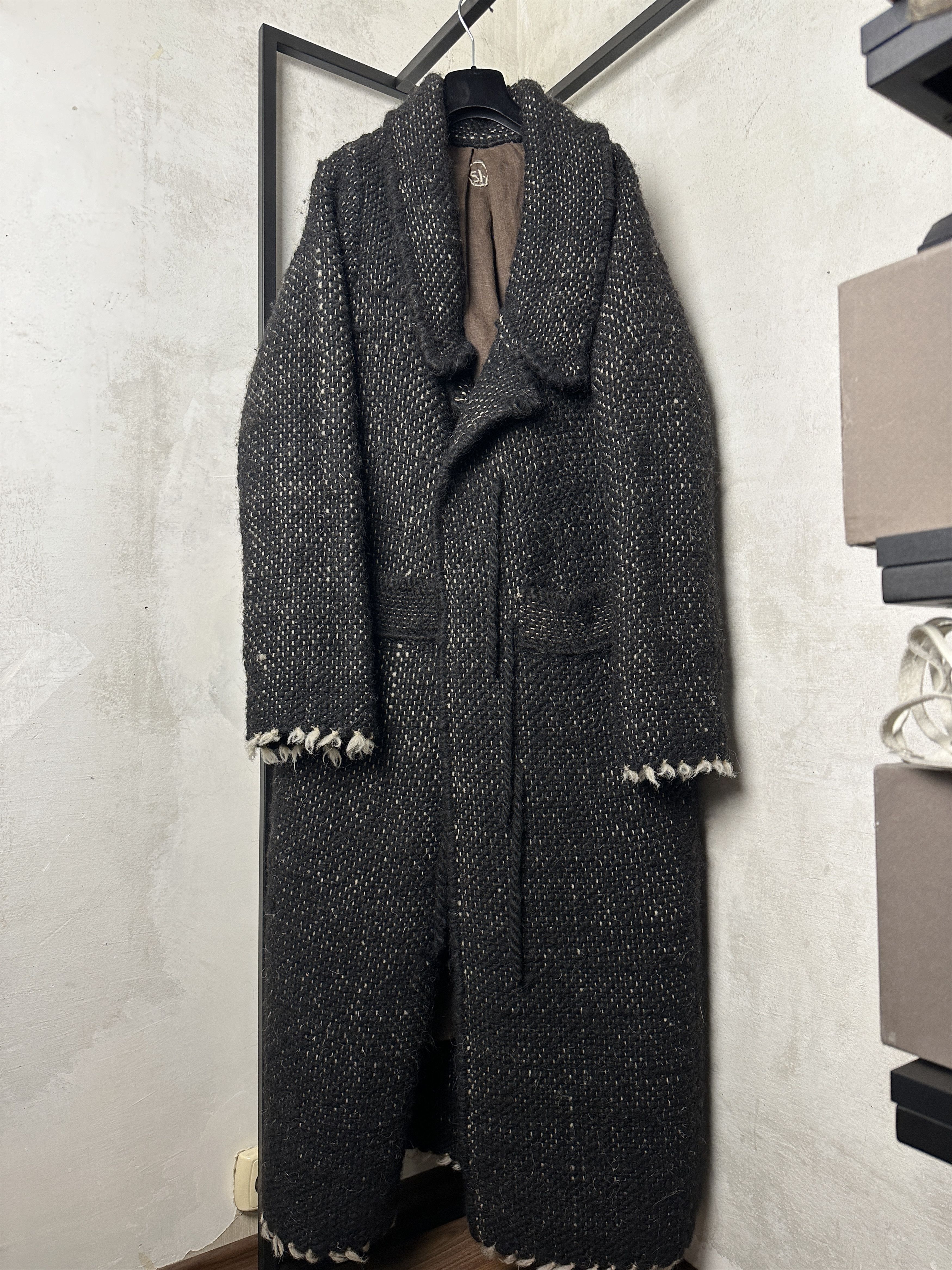 Other Avant Garde like Issey Miyake Heavy Thick Wool Maxi Coat Size M / US 6-8 / IT 42-44 - 10 Thumbnail