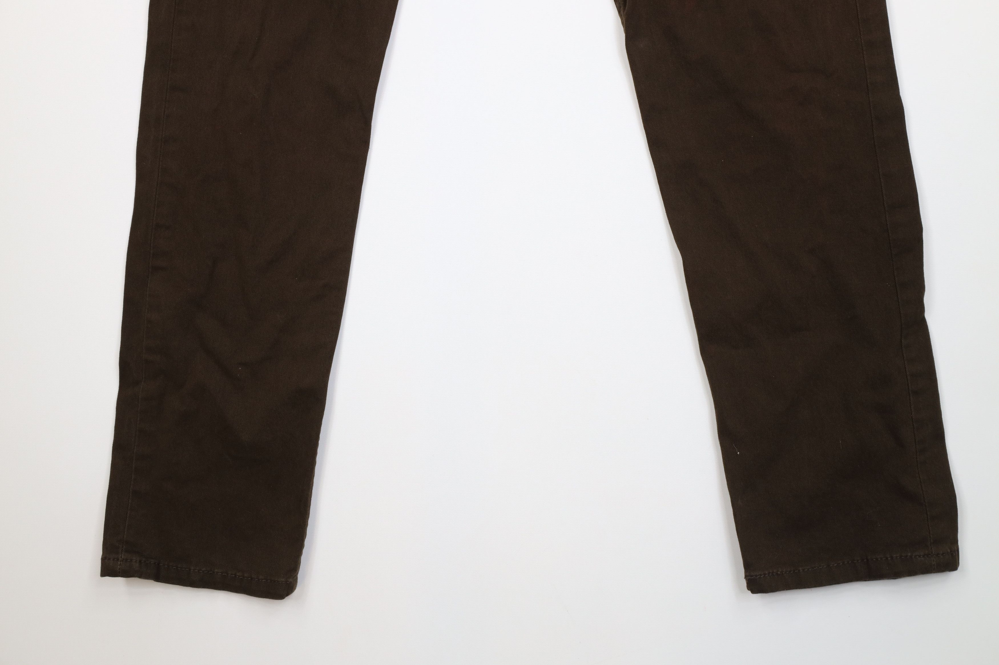 Levi's Vintage Y2K Levis 502 Slim Taper Leg Twill Pants Brown Size US 33 - 4 Thumbnail