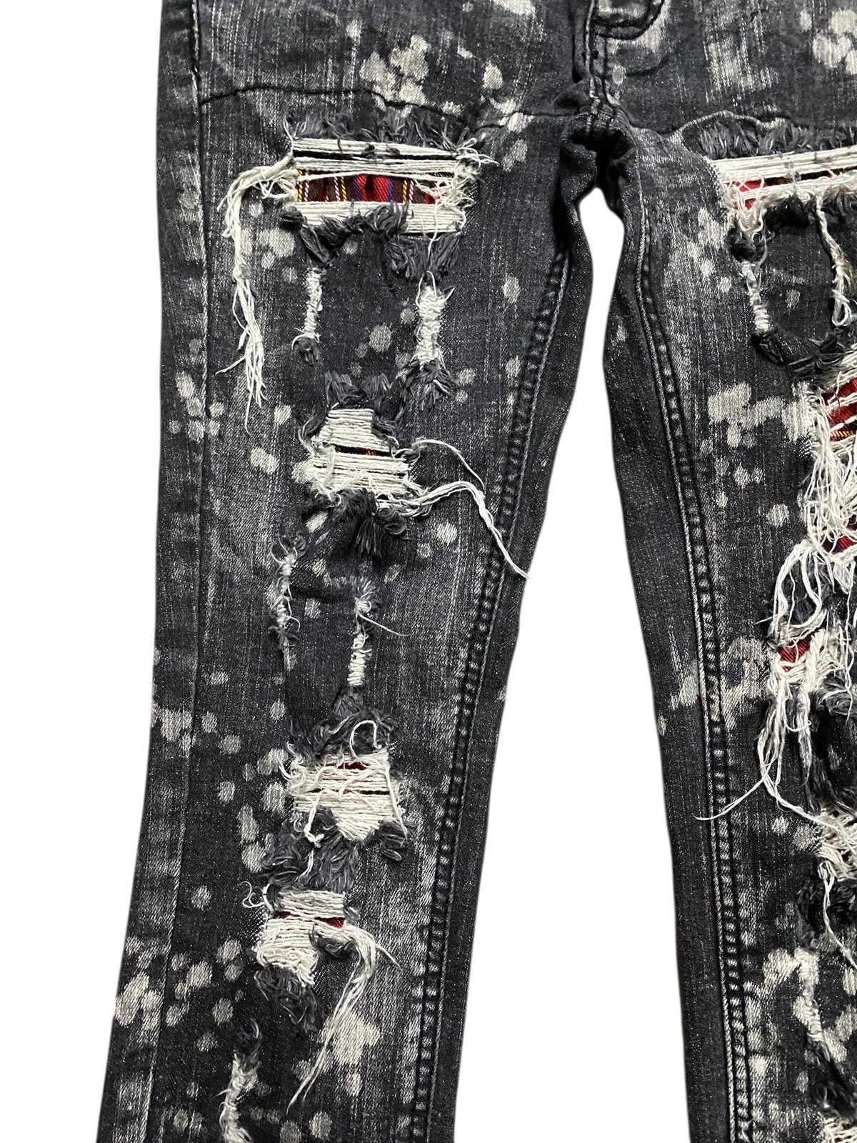 Japanese Brand Unbrand Acid Wash Distressed Skinny Jeans Size US 28 / EU 44 - 7 Thumbnail
