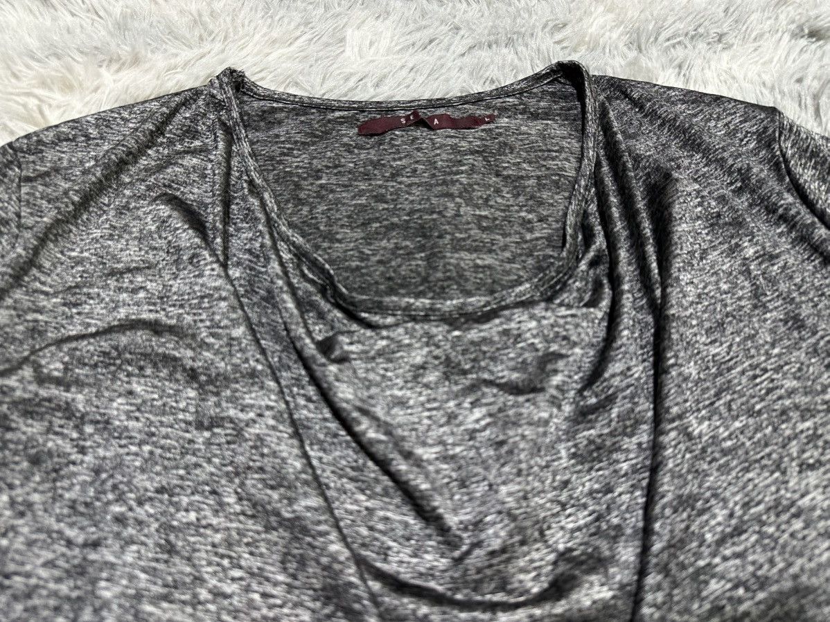 If Six Was Nine 🔥Sick Y2K Seana Silver Draped Shirt Size US L / EU 52-54 / 3 - 7 Thumbnail
