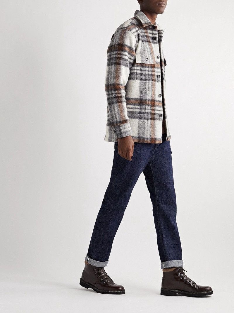 NN07 NN07 Soren Checked Virgin Wool-Blend Overshirt Size US S / EU 44-46 / 1 - 7 Thumbnail