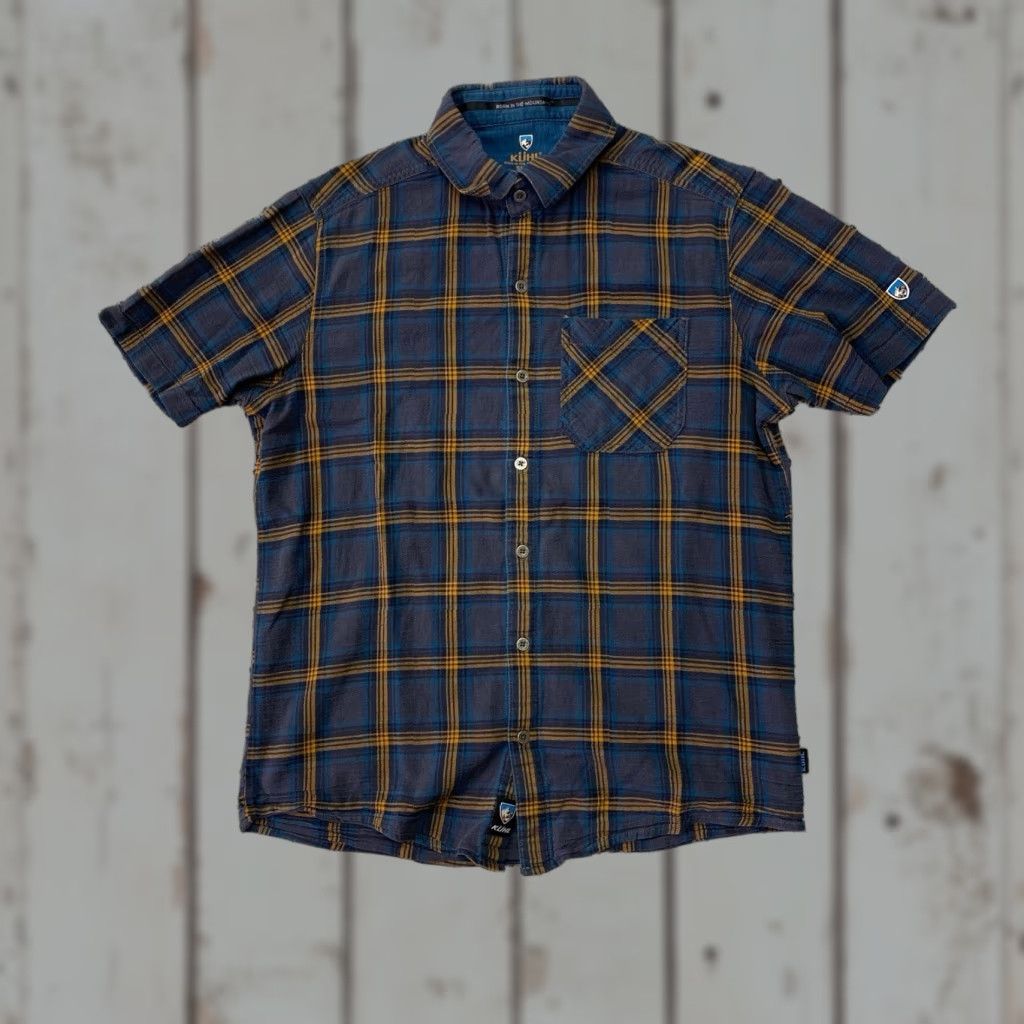 Vintage KUHL Shirt Womens Small Plaid Organic Cotton Button-Up Long Sleeve Casual Outdoor... Size S / US 4 / IT 40 - 1 Thumbnail