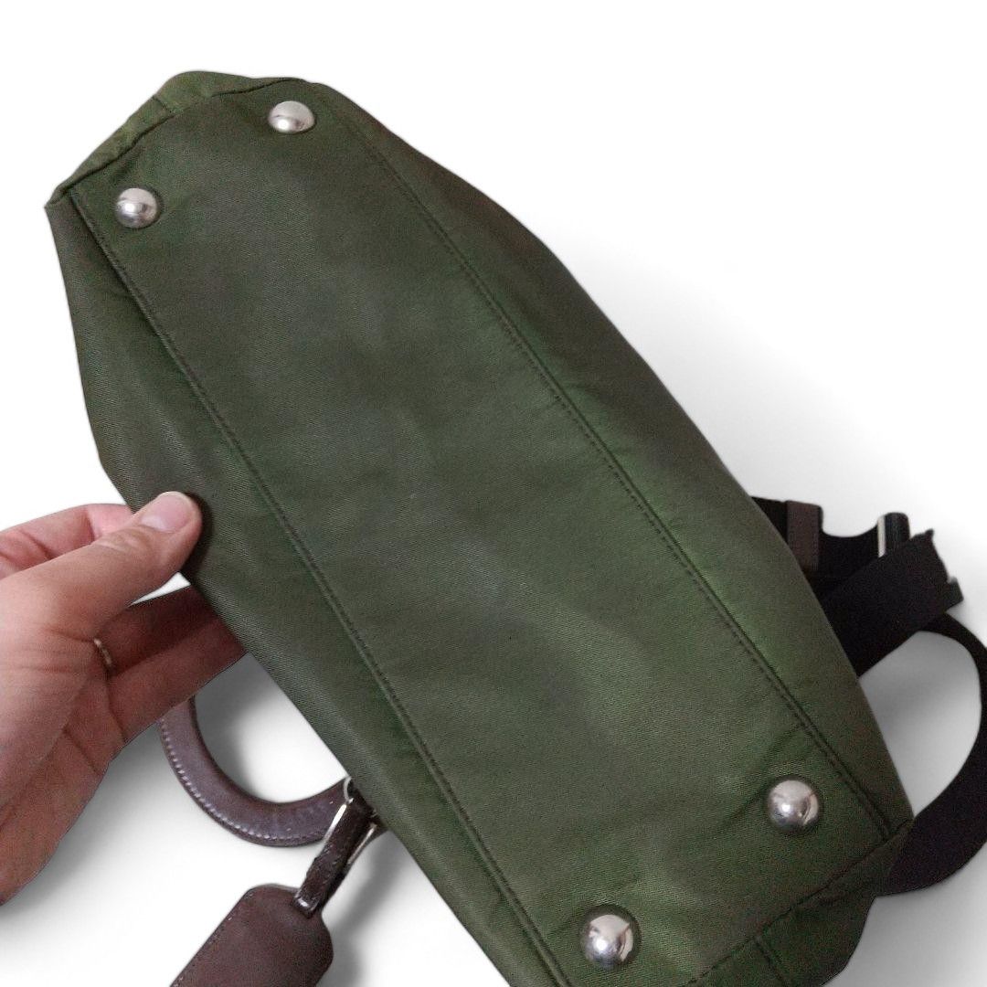 Prada Prada - Nylon 2Way Khaki Vintage Boston Handbag OIive Size ONE SIZE - 3 Thumbnail