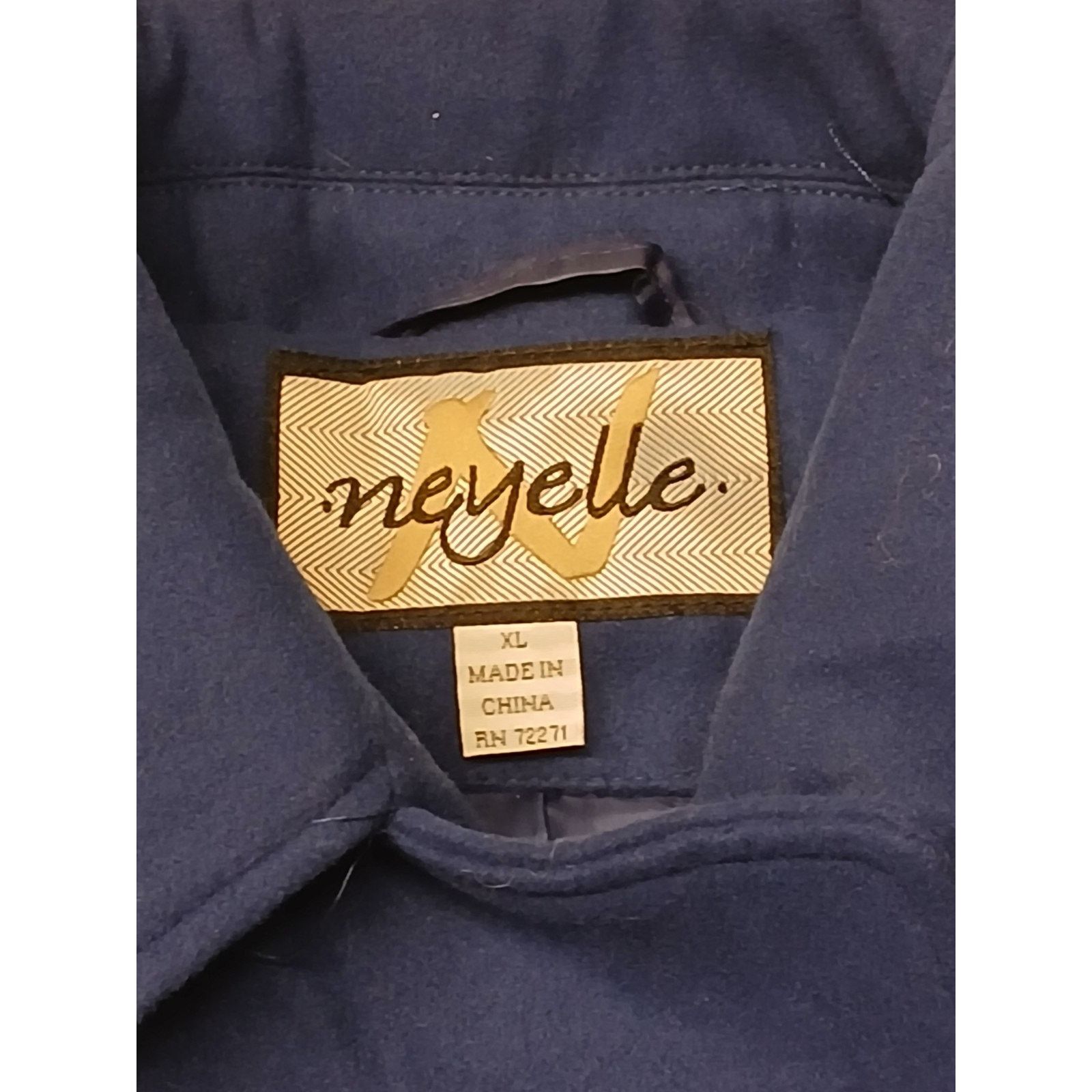 Other Neyelle (XL)Women's Blue Mid Length Wool Over Coat Size US XL / EU 56 / 4 - 5 Thumbnail