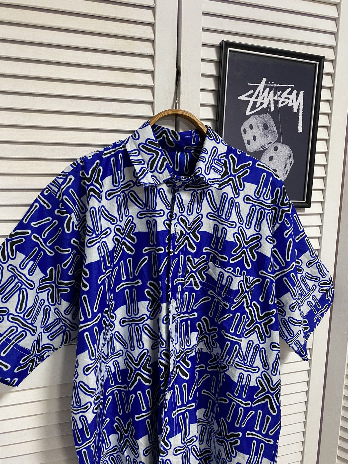 Japanese Brand Vintage Shirt Abstract Striped Japanese Style Hawaii Surf Size US XL / EU 56 / 4 - 2 Thumbnail
