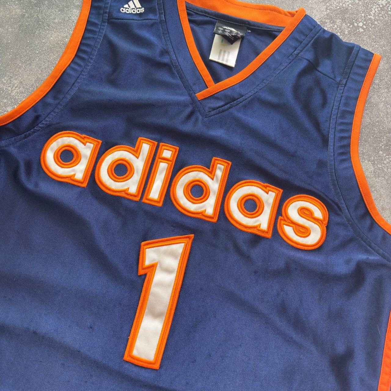 Adidas × Vintage Adidas 00’s Vintage Retro Basketball Jersey Size US M / EU 48-50 / 2 - 6 Thumbnail