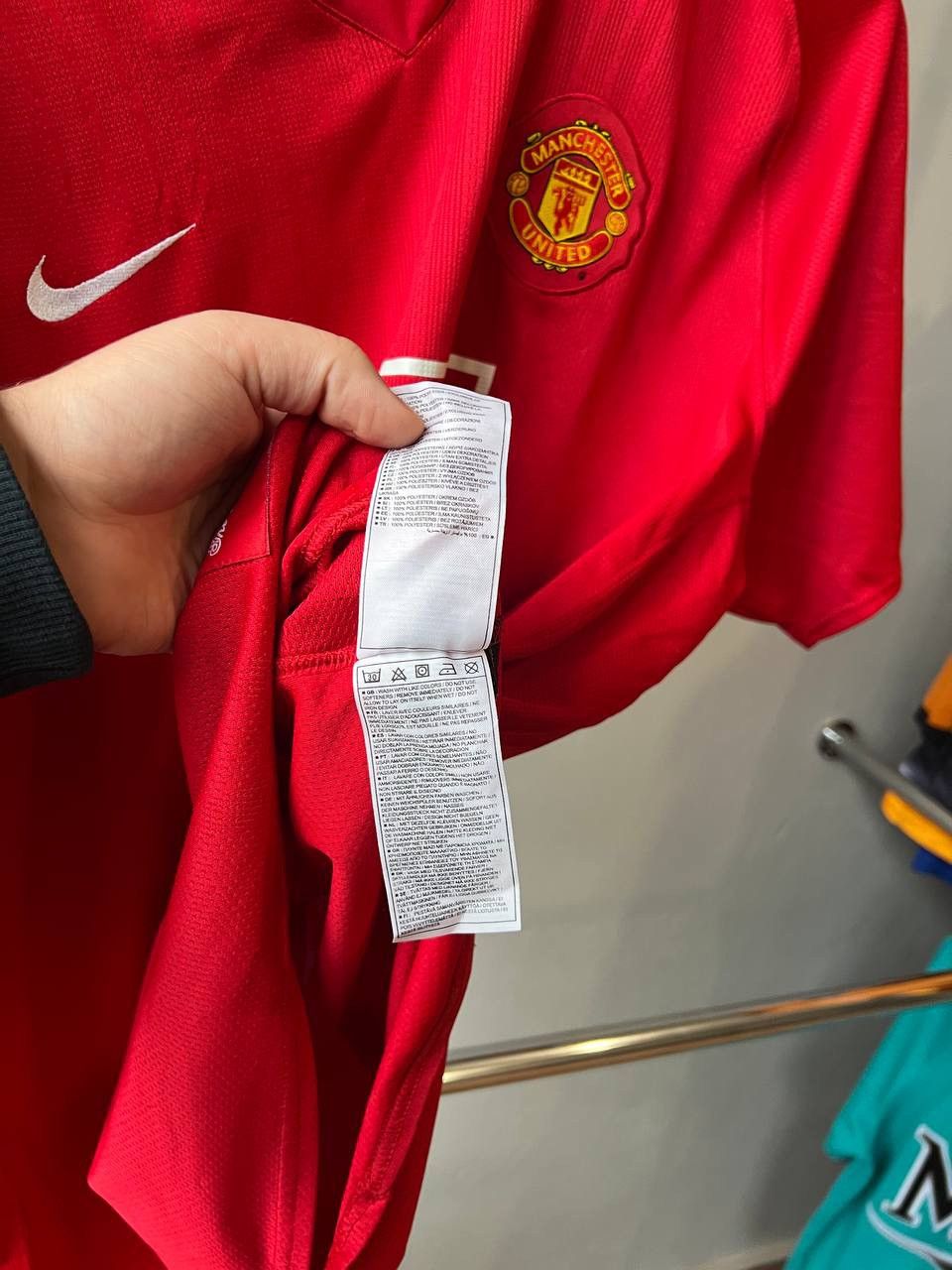 Nike 2007/09 MANCHESTER UNITED HOME SOCCER JERSEY FOOTBALL SHIRT Size US XXL / EU 58 / 5 - 12 Thumbnail