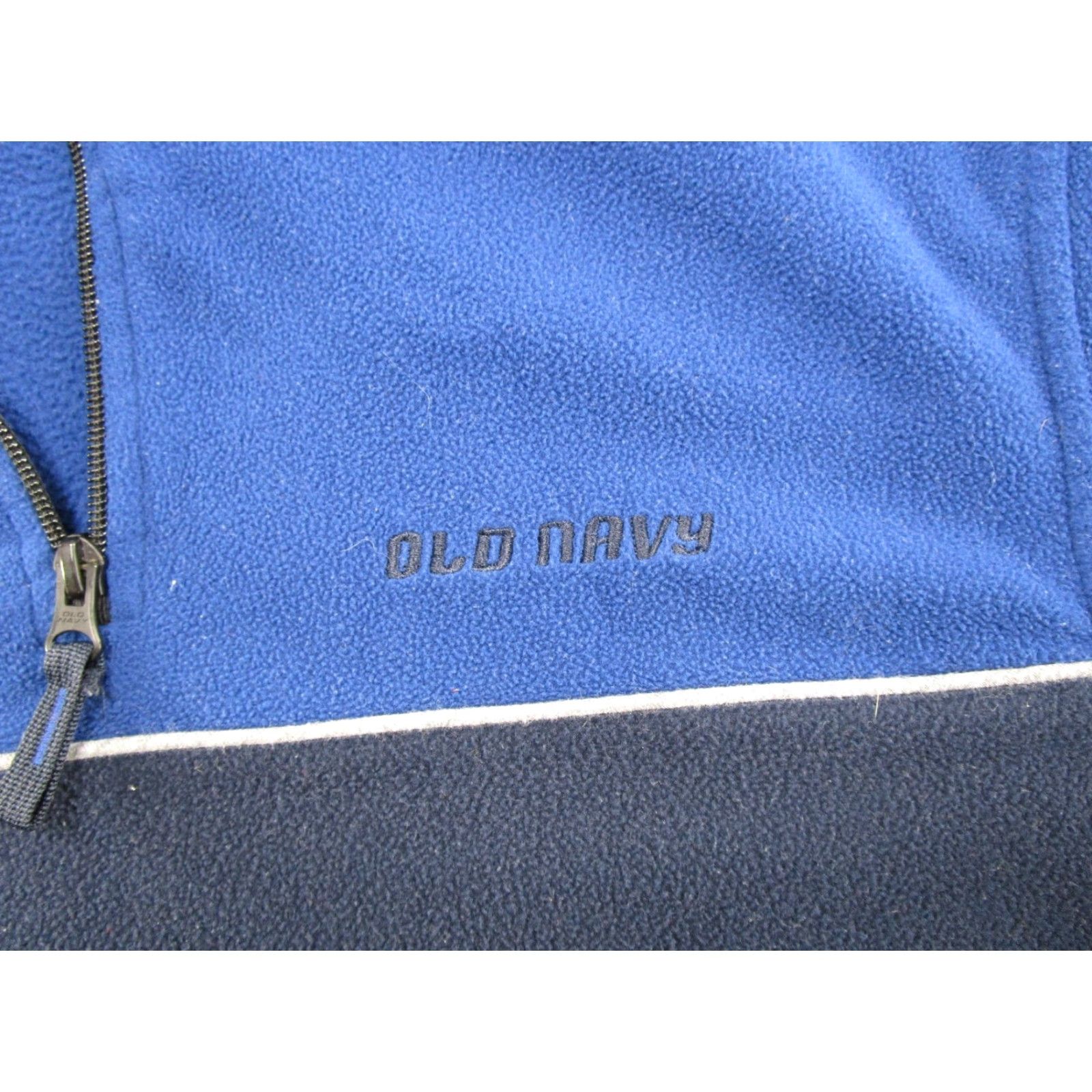 Old Navy VINTAGE Old Navy Mens Sweater 1/4 Zip Fleece Jacket L Blue Pullover Nightwear Casual 2 Tone Knit Zipper Mens Size US L / EU 52-54 / 3 - 3 Thumbnail