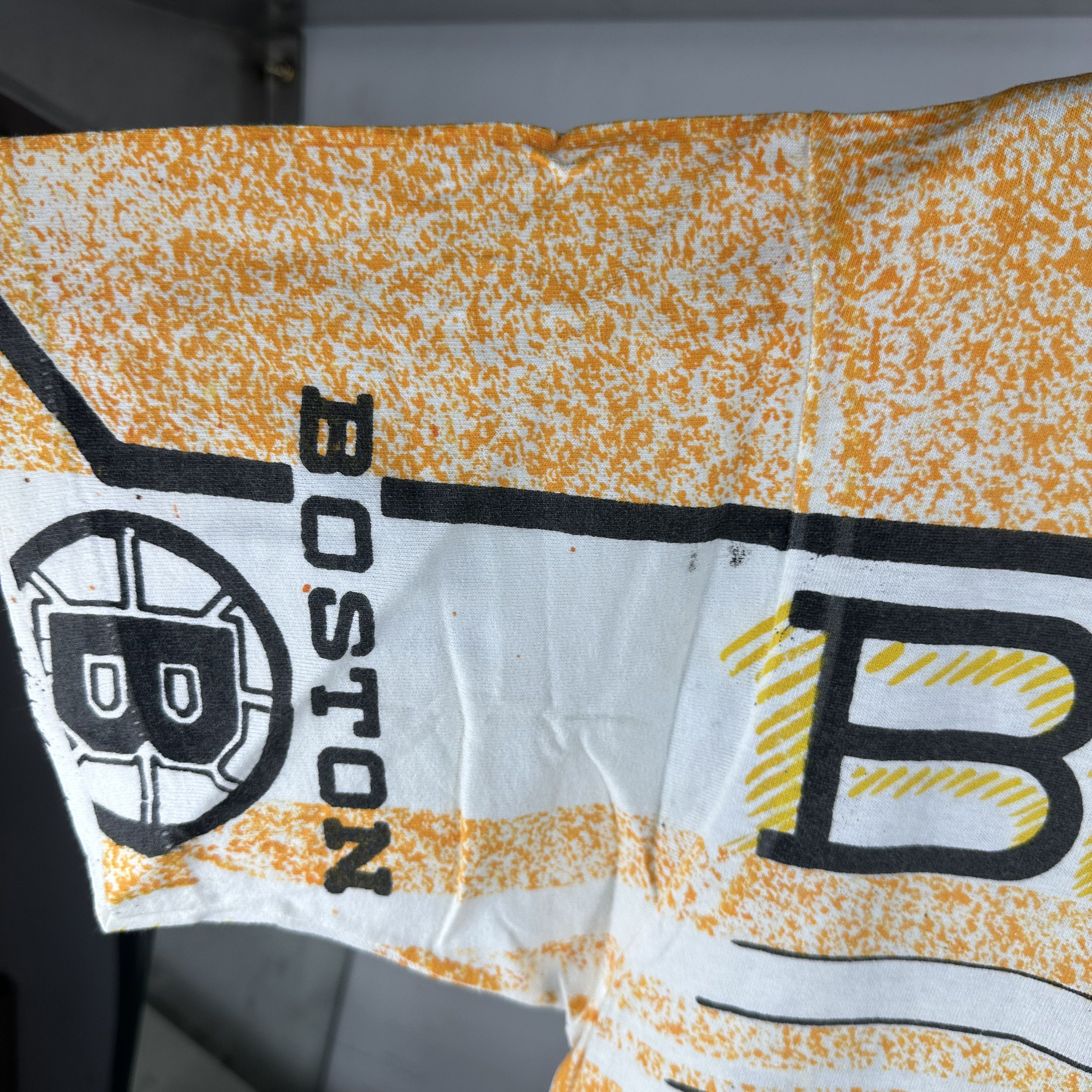Vintage Vintage 1991 Boston Bruins Hockey NHL All Over Print T-Shirt Size US XL / EU 56 / 4 - 5 Thumbnail