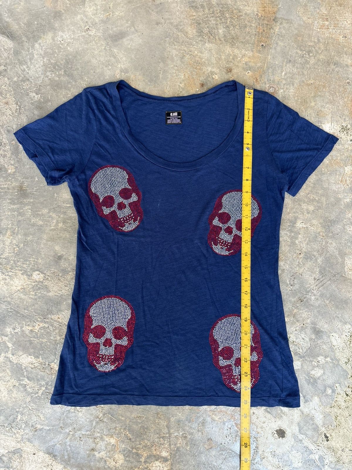 Hysteric Glamour Y2k e.vil Skull Punk NN Style Tshirt Size US S / EU 44-46 / 1 - 8 Thumbnail
