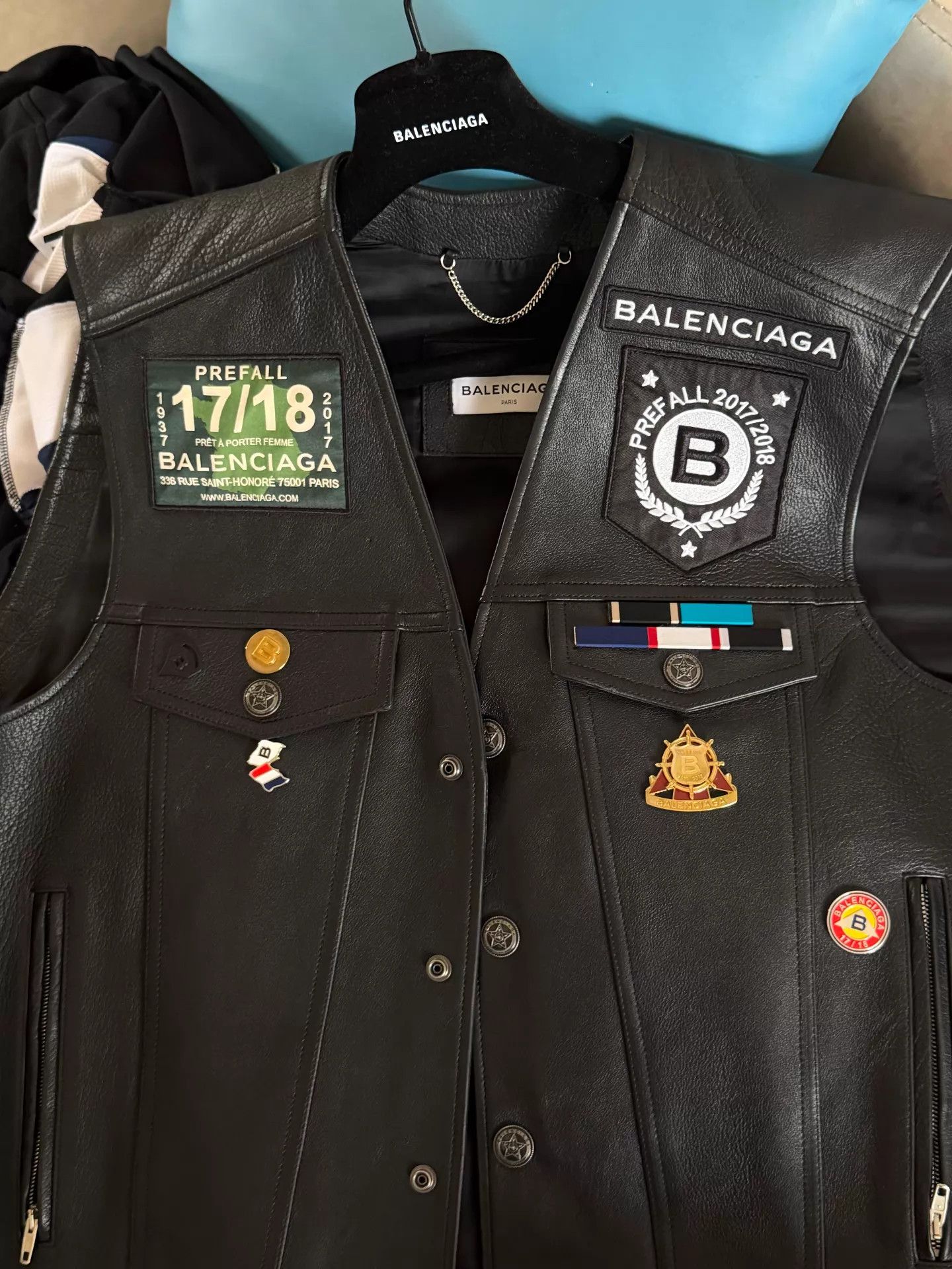 Balenciaga Balenciaga Rare Archive Leather Vest Size 34 Size US XXS / EU 40 - 4 Thumbnail