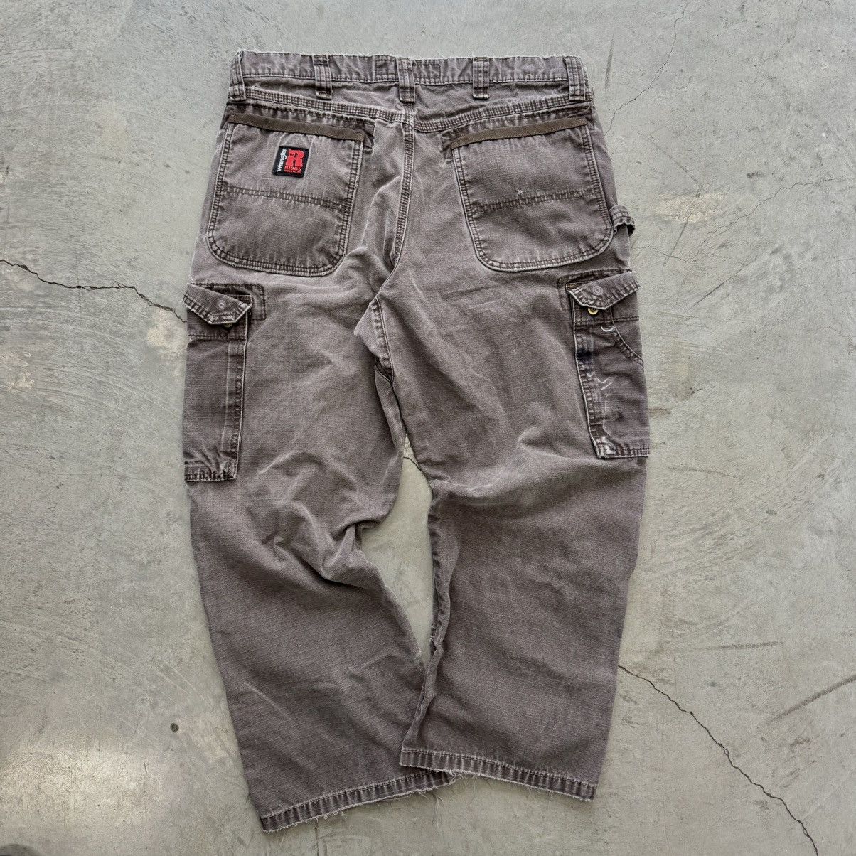 Wrangler Vintage Thrashed And Fedex Wrangler Rigs Chocolate Pants Size US 34 / EU 50 - 5 Thumbnail