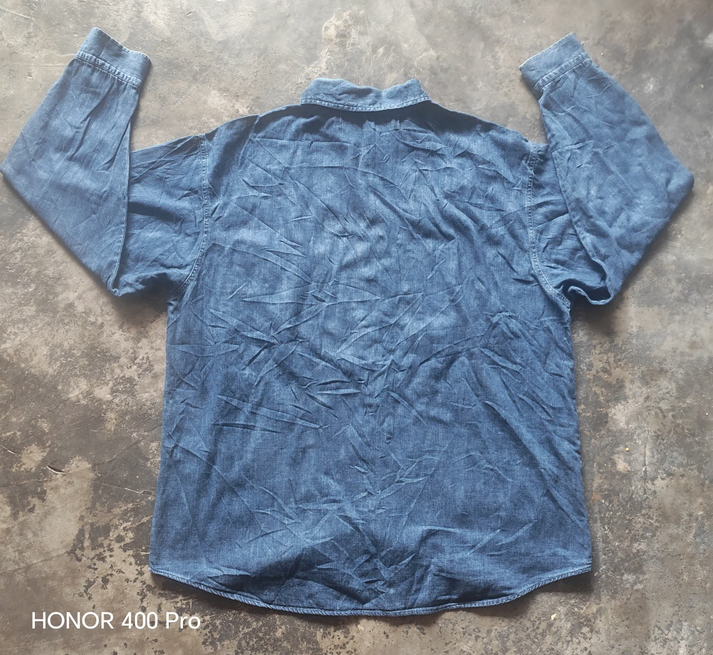 Japanese Brand Johnbull Rough & Tough Denim Work Shirt Japan Size US L / EU 52-54 / 3 - 5 Thumbnail
