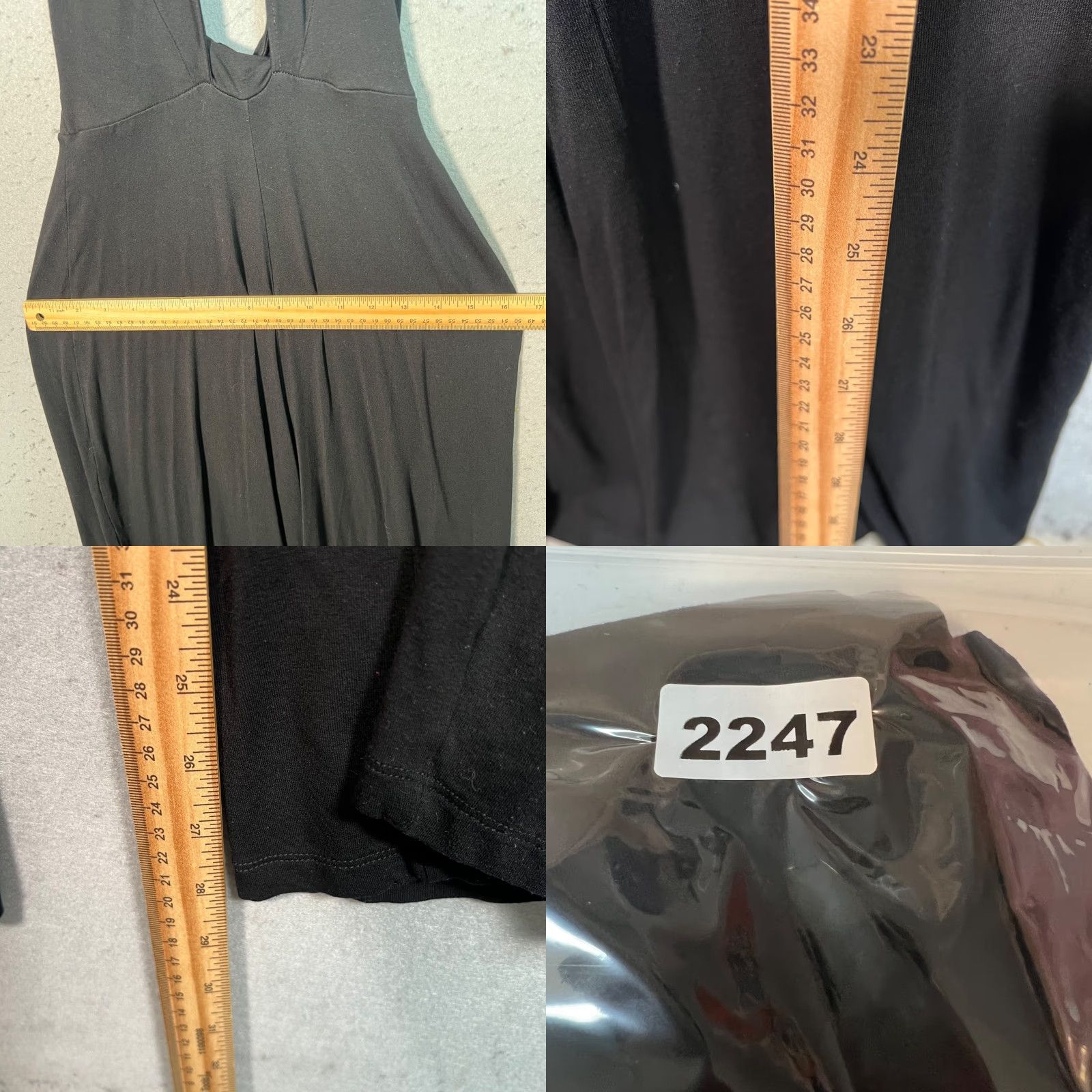 Asos ASOS Black Halter Jumpsuit Womens Size 0 Viscose One-Piece Casual Size 25" / US 0 / IT 36 - 8 Thumbnail