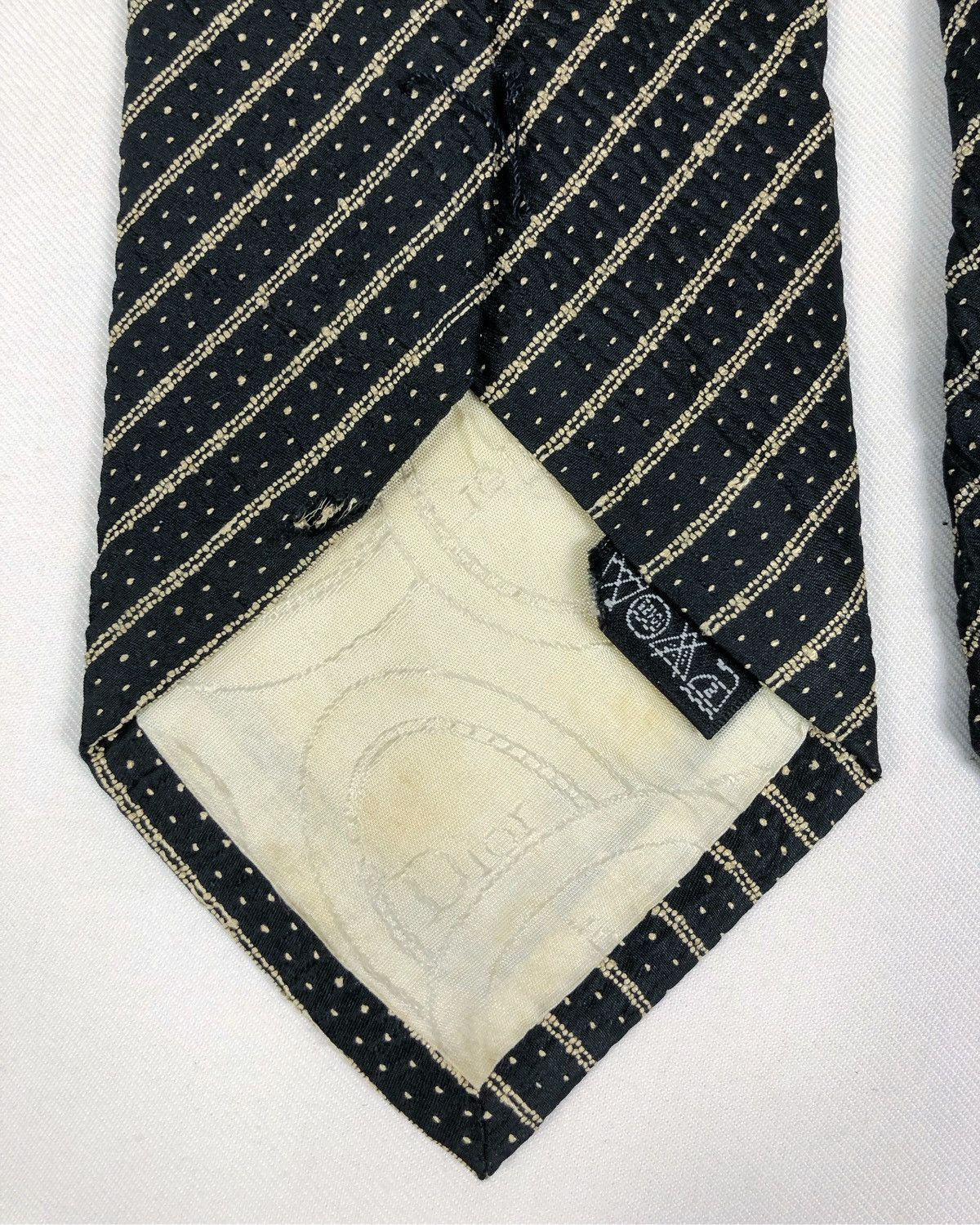 Christian Dior Monsieur Rare Vintage Christian Dior Monsieur Stripes Silk Tie Size ONE SIZE - 7 Thumbnail