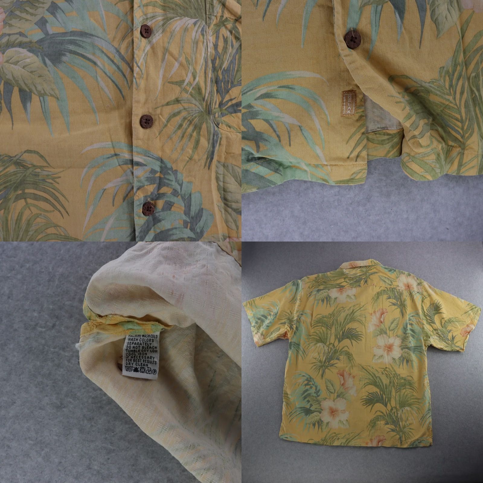 Tommy Bahama Tommy Bahama Shirt Adult XL 100% Silk Floral Print Hawaiian Yellow Hawaiian 100% Silk Floral Print Shirt Mens XL Size US XL / EU 56 / 4 - 8 Thumbnail