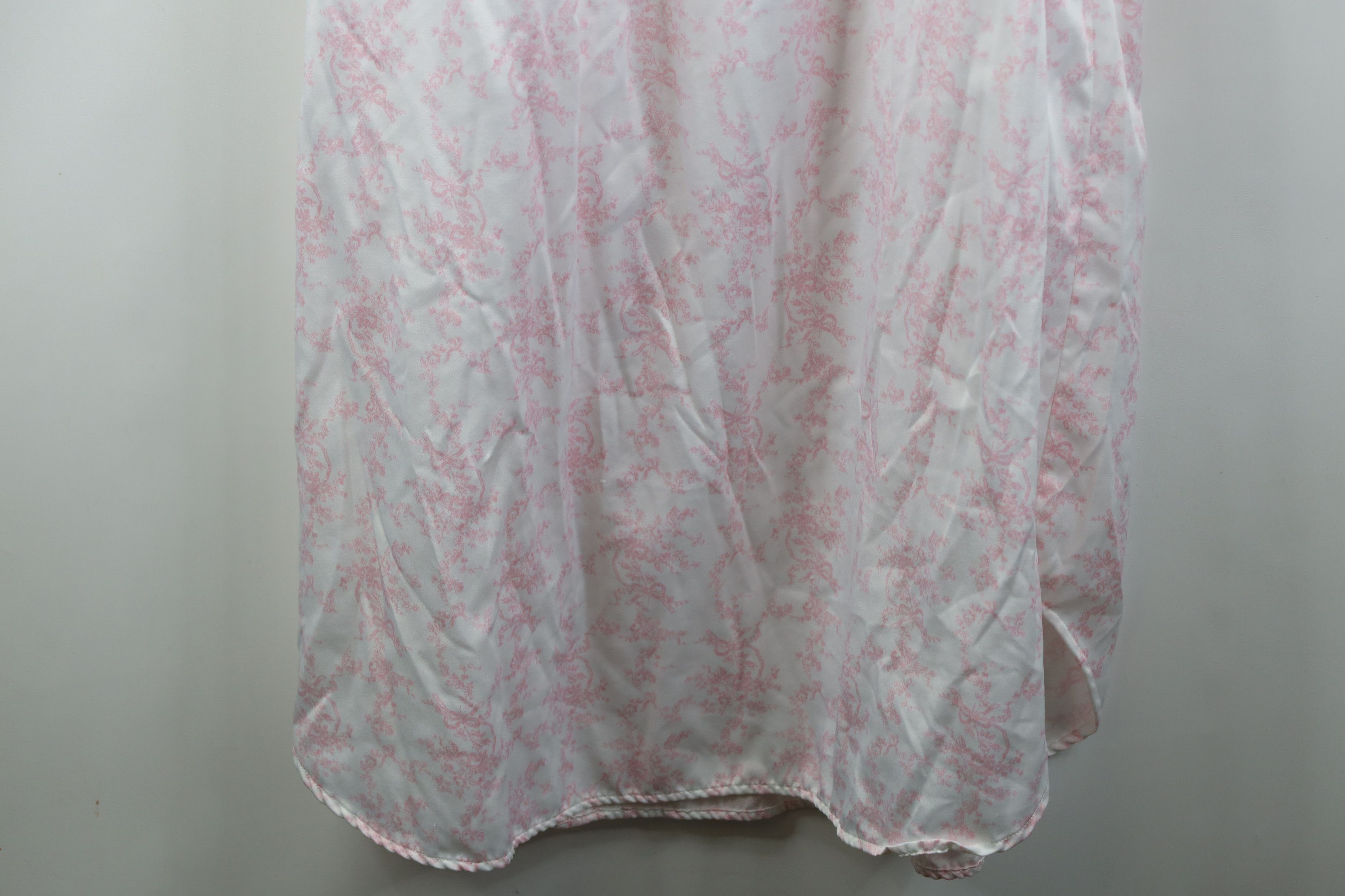 Vintage Vintage 90s Miss Elaine Flower Lace Night Gown Sleep Shirt Size S / US 4 / IT 40 - 16 Thumbnail
