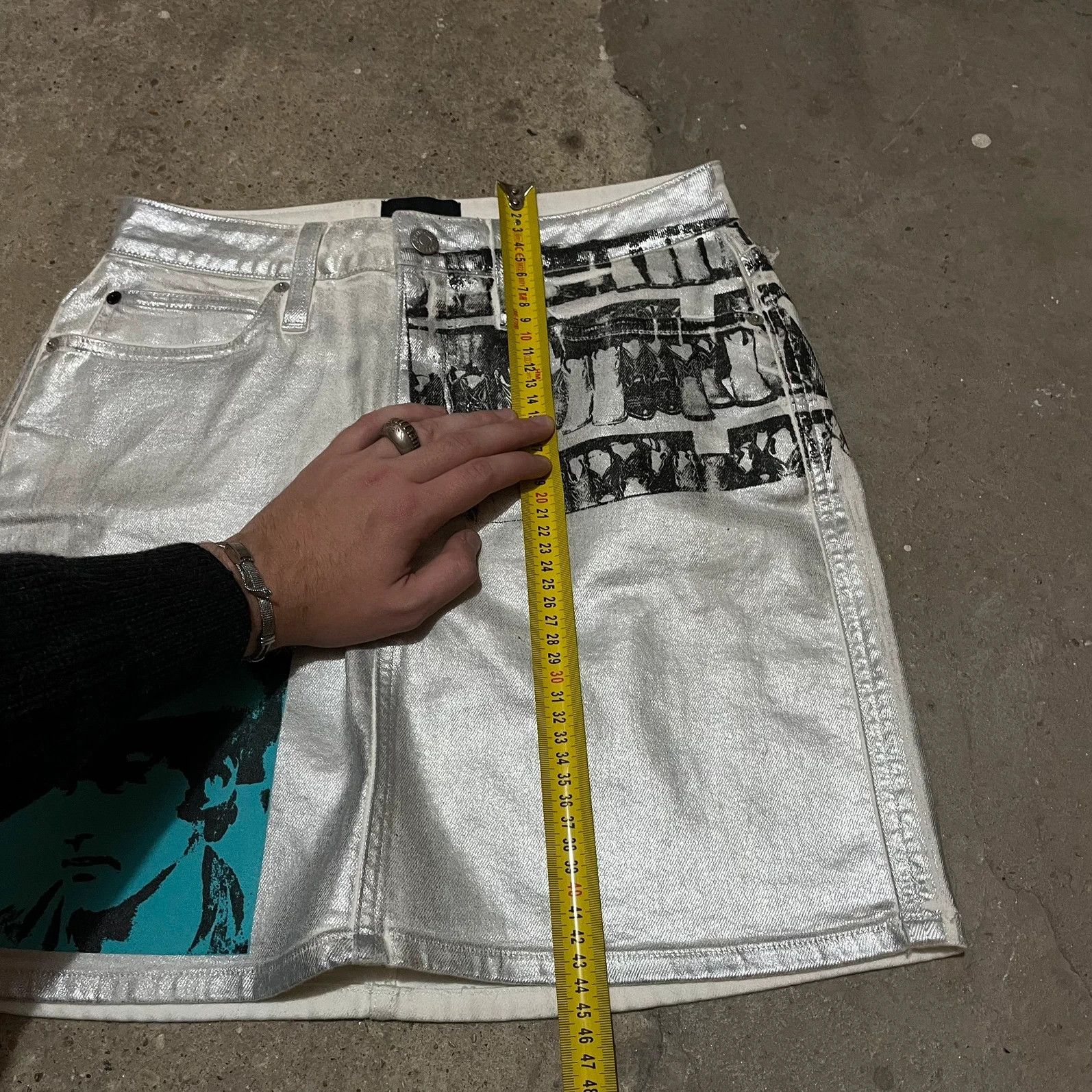 Calvin Klein Calvin klein andy warhol skirt patch work archival Size 28" / US 6 / IT 42 - 8 Thumbnail