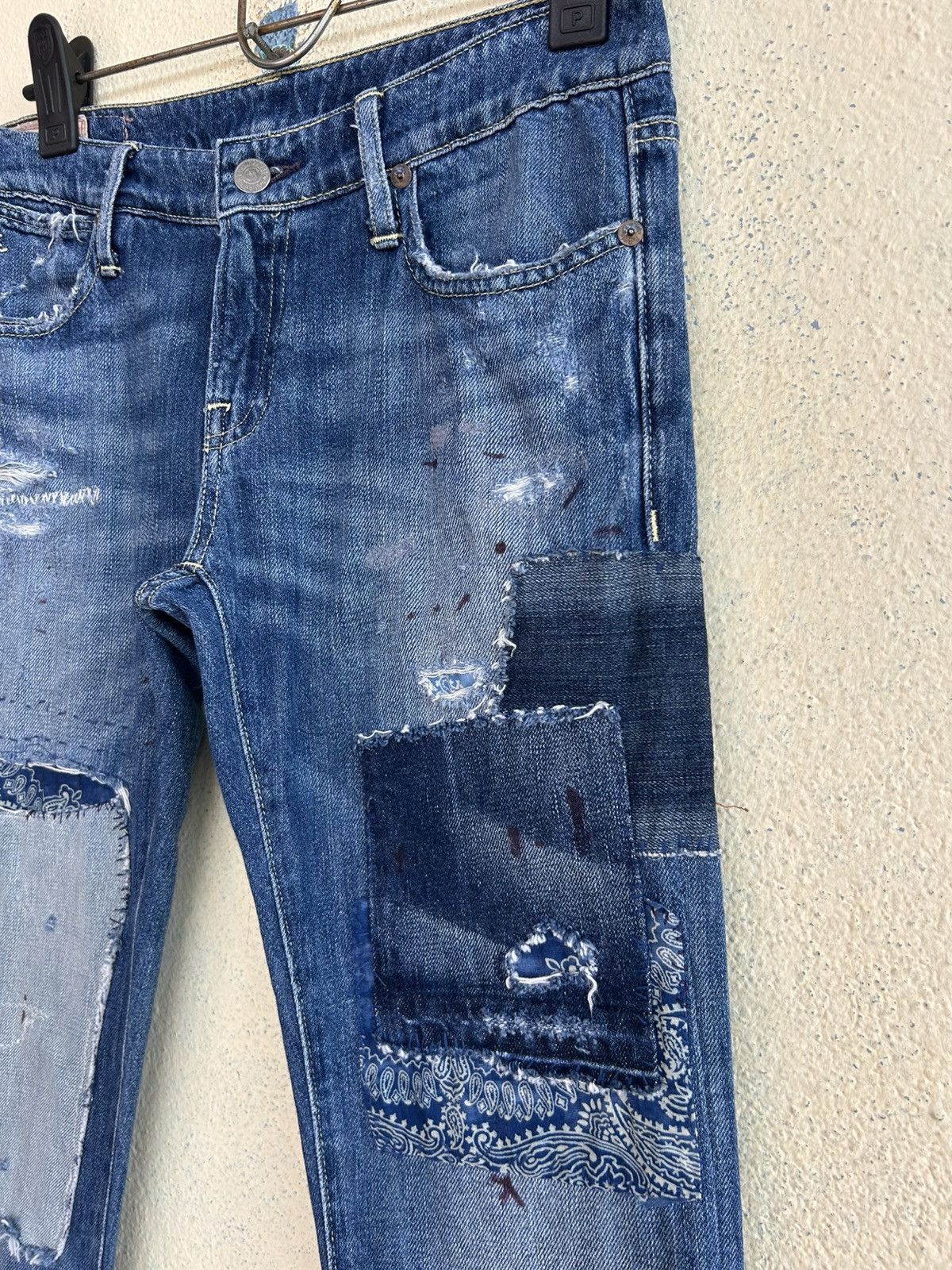 Polo Ralph Lauren Polo Ralph Lauren Astor Boyfriend Slim Fit Patchwork Jeans Size US 26 / EU 42 - 3 Thumbnail