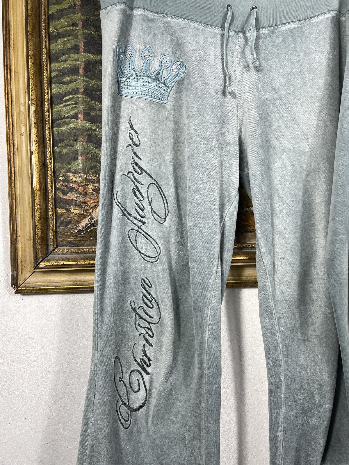 Retro 00s Christian Audigier Zip Up Hoodie Trousers Drip