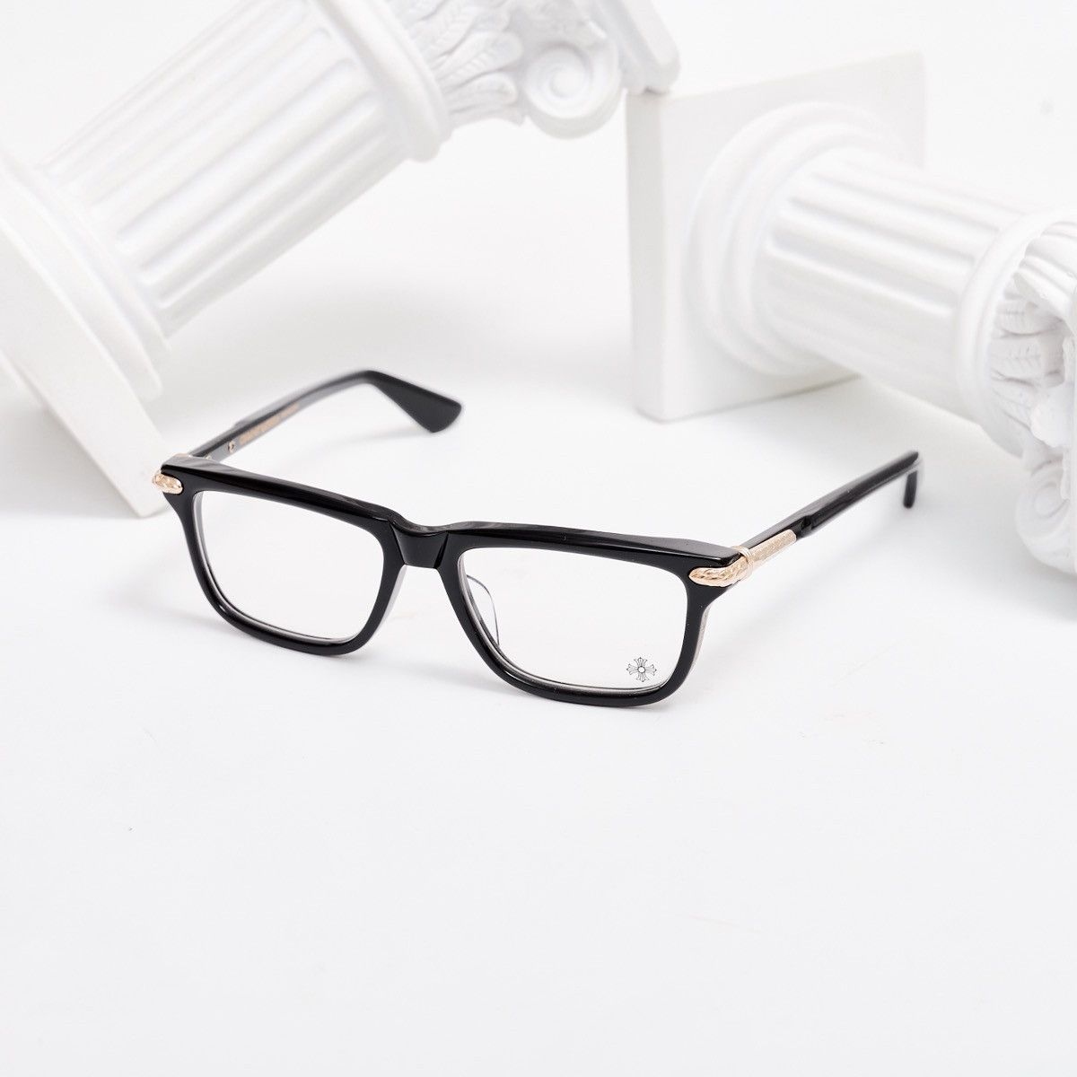 CHROME HEARTS LITTLE DINGER BLACK/18KGP GLASSES