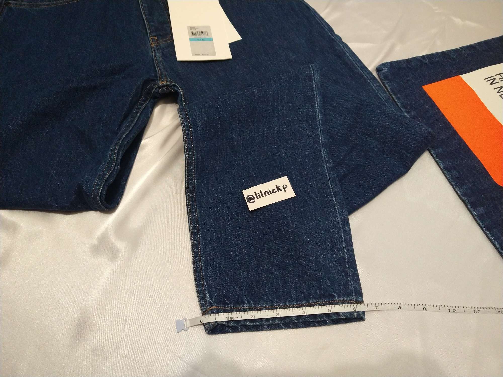 Calvin Klein 205W39NYC EST. 1978 Narrow Leg Apollo Blue Jeans Size US 31 - 6 Thumbnail
