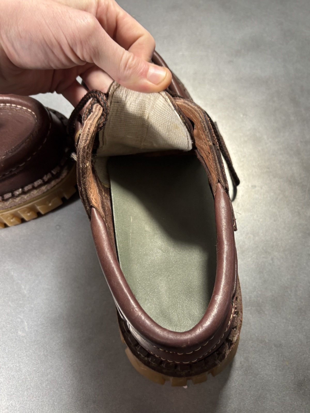 Vintage Y2K Vintage Lug Sole Moc Toe Boat Shoe Chunky Loafer Raver Size US 9.5 / EU 42-43 - 17 Thumbnail