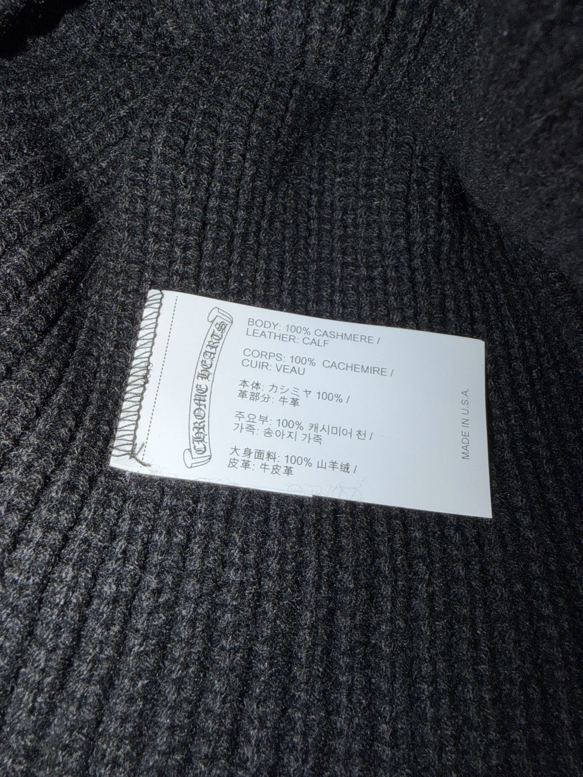 Chrome Hearts Chrome Hearts Cashmere Sludge Star Beanie NEW Size ONE SIZE - 3 Thumbnail