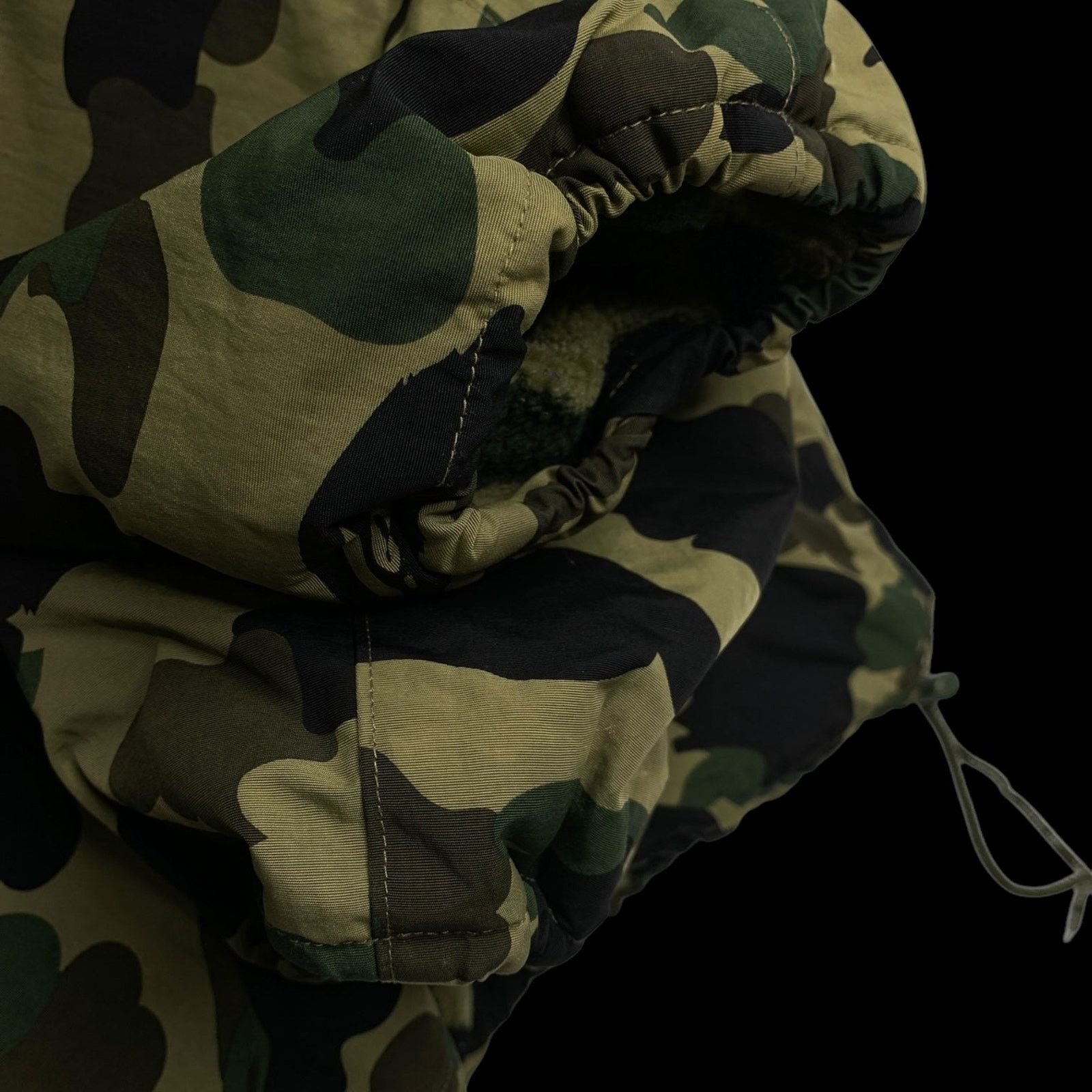 Bape OG 1st Camo Fleece Lined Anorak (Green) Size US L / EU 52-54 / 3 - 5 Thumbnail